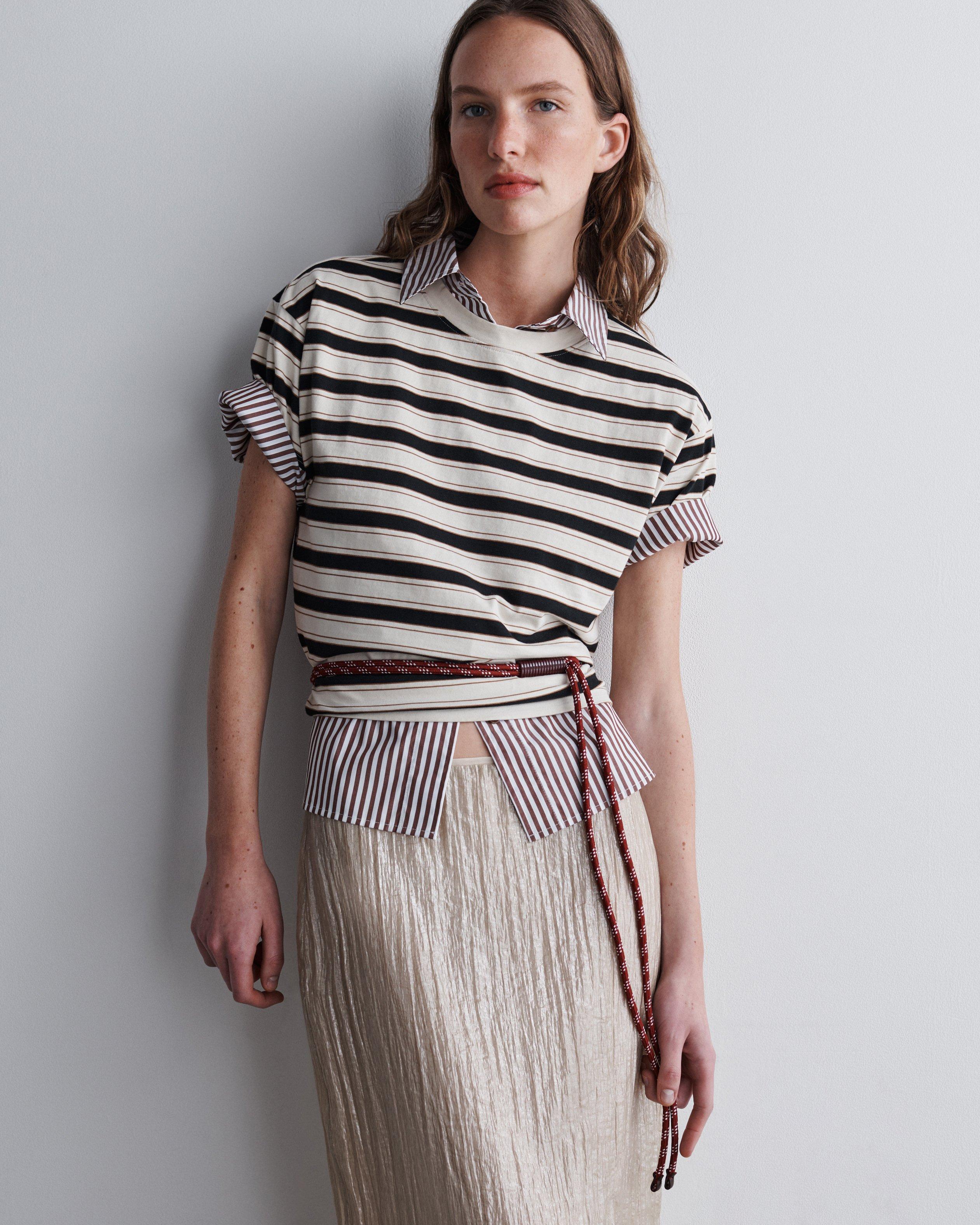 Kelly Boxy Striped Tee image number 6
