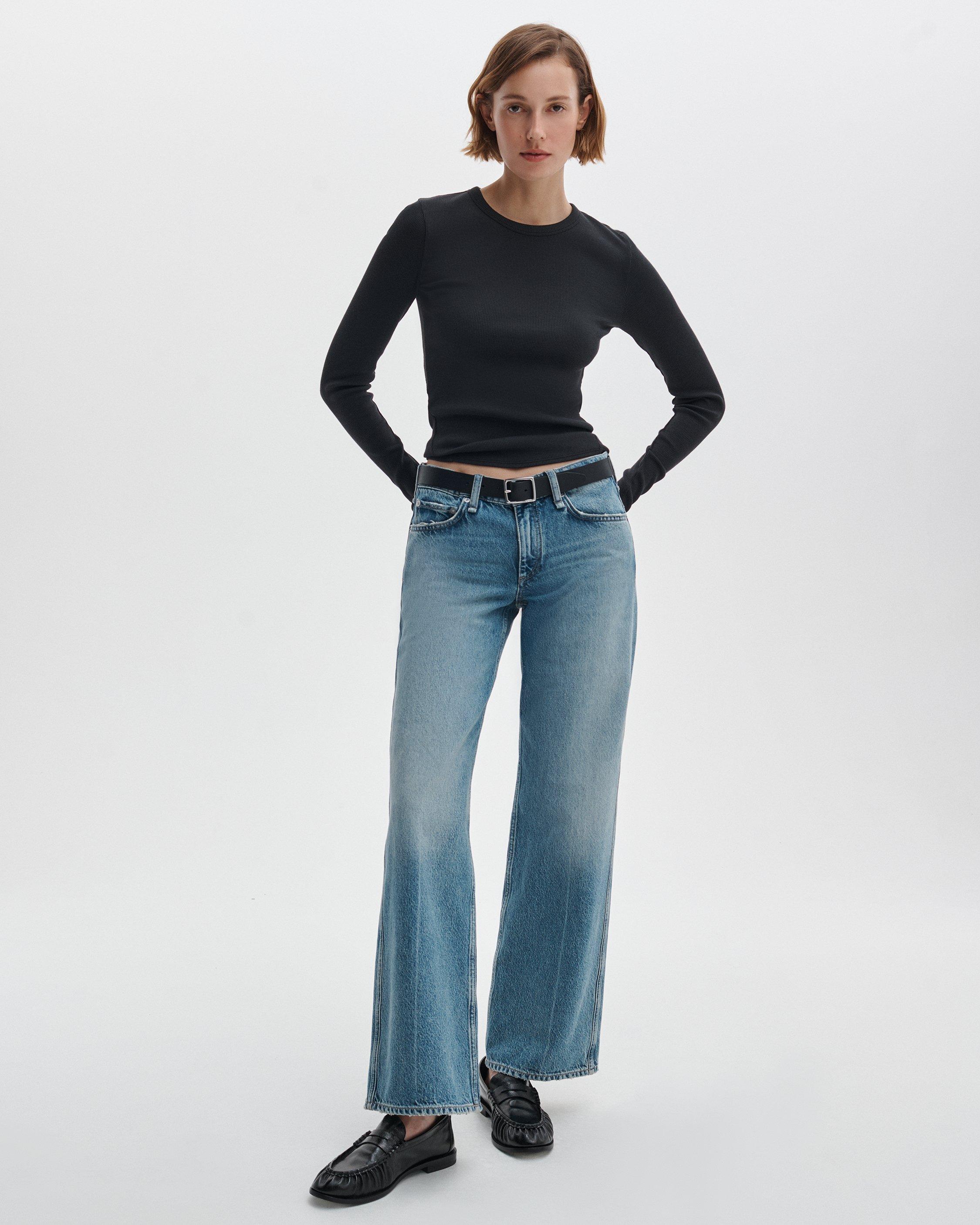 The Essential Ribbed Long-Sleeve Tee image number 3