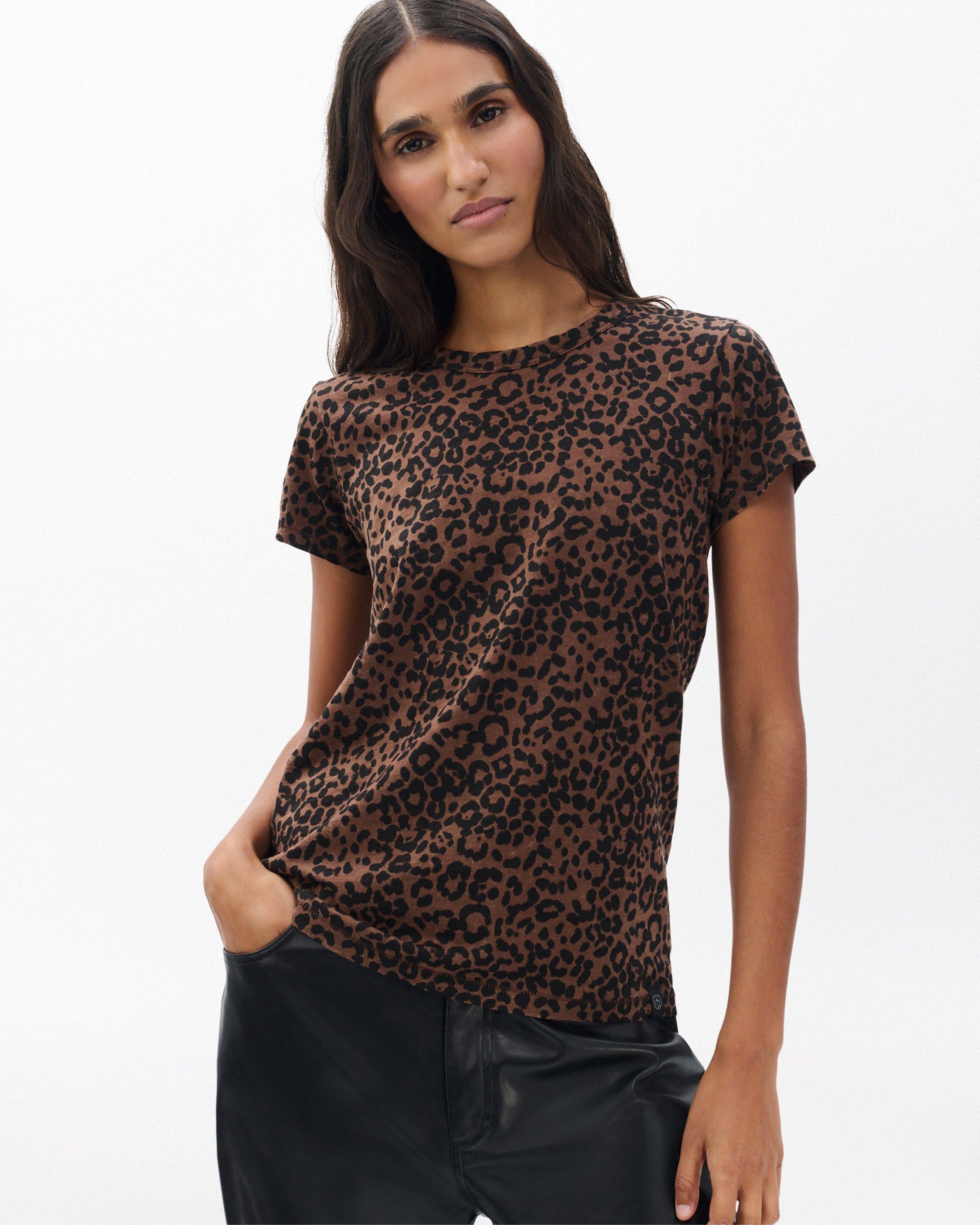 Leopard-Print Cotton Tee - image 3