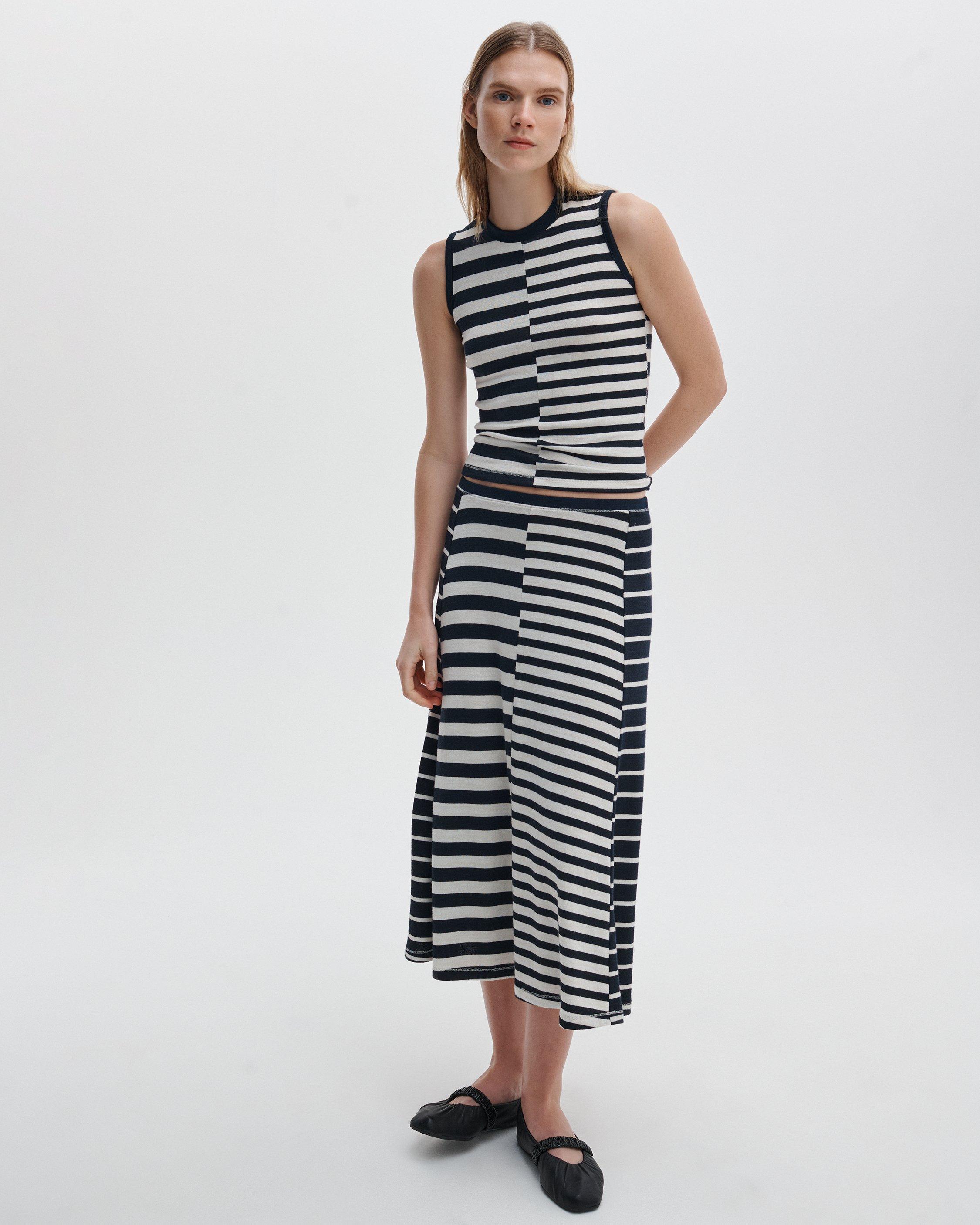 The Knit Mix Striped Tank image number 3