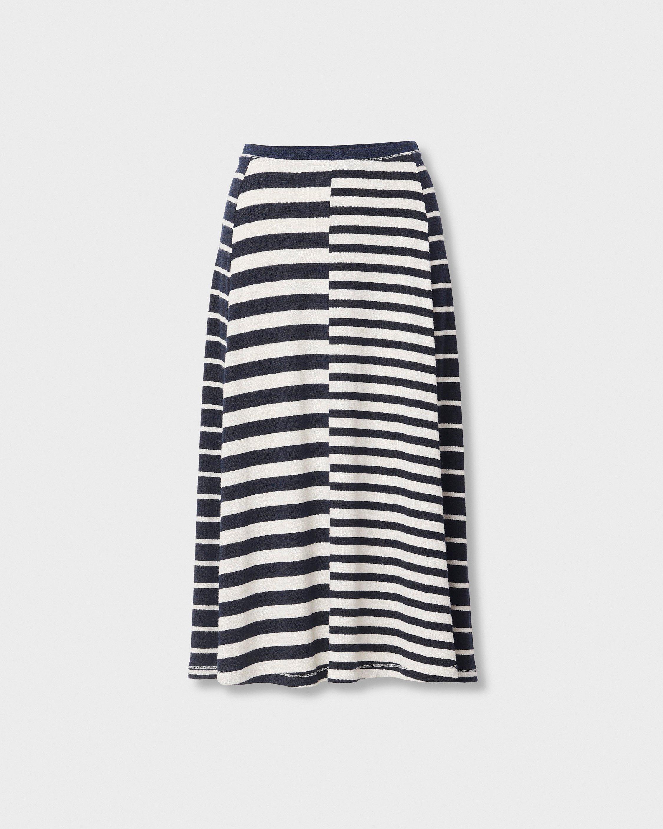 The Knit Mix Striped Skirt image number 2