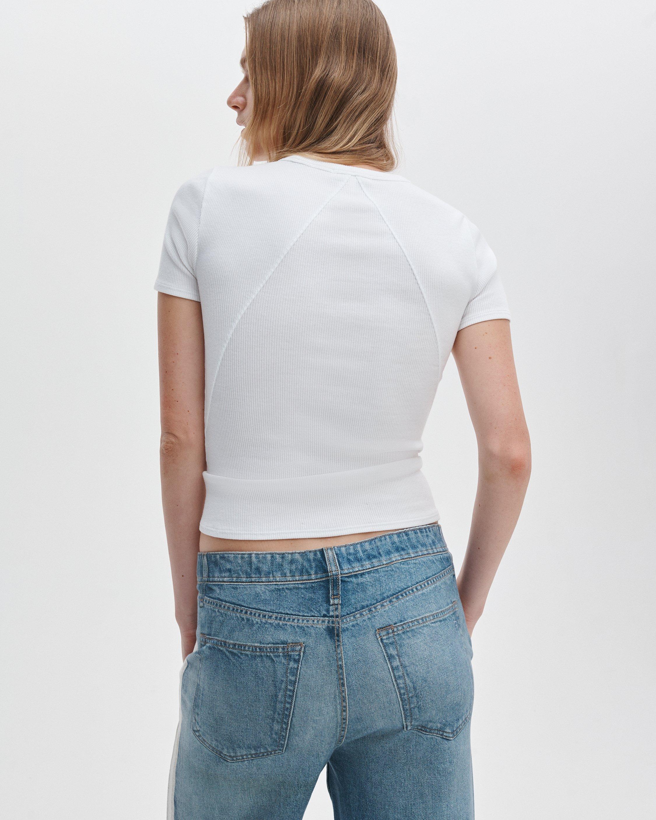 The Essential Ribbed Tee image number 6