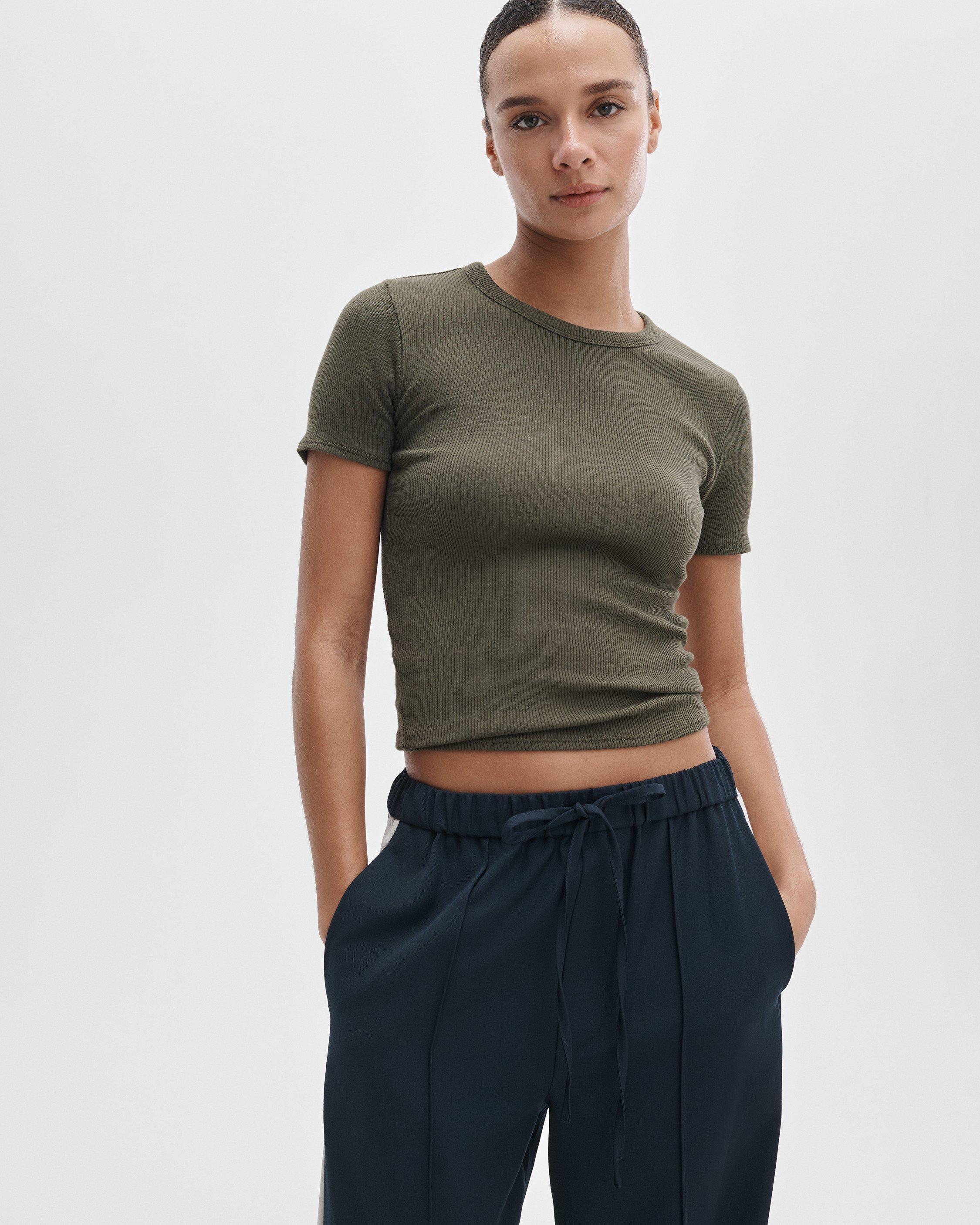The Essential Ribbed Tee image number 1