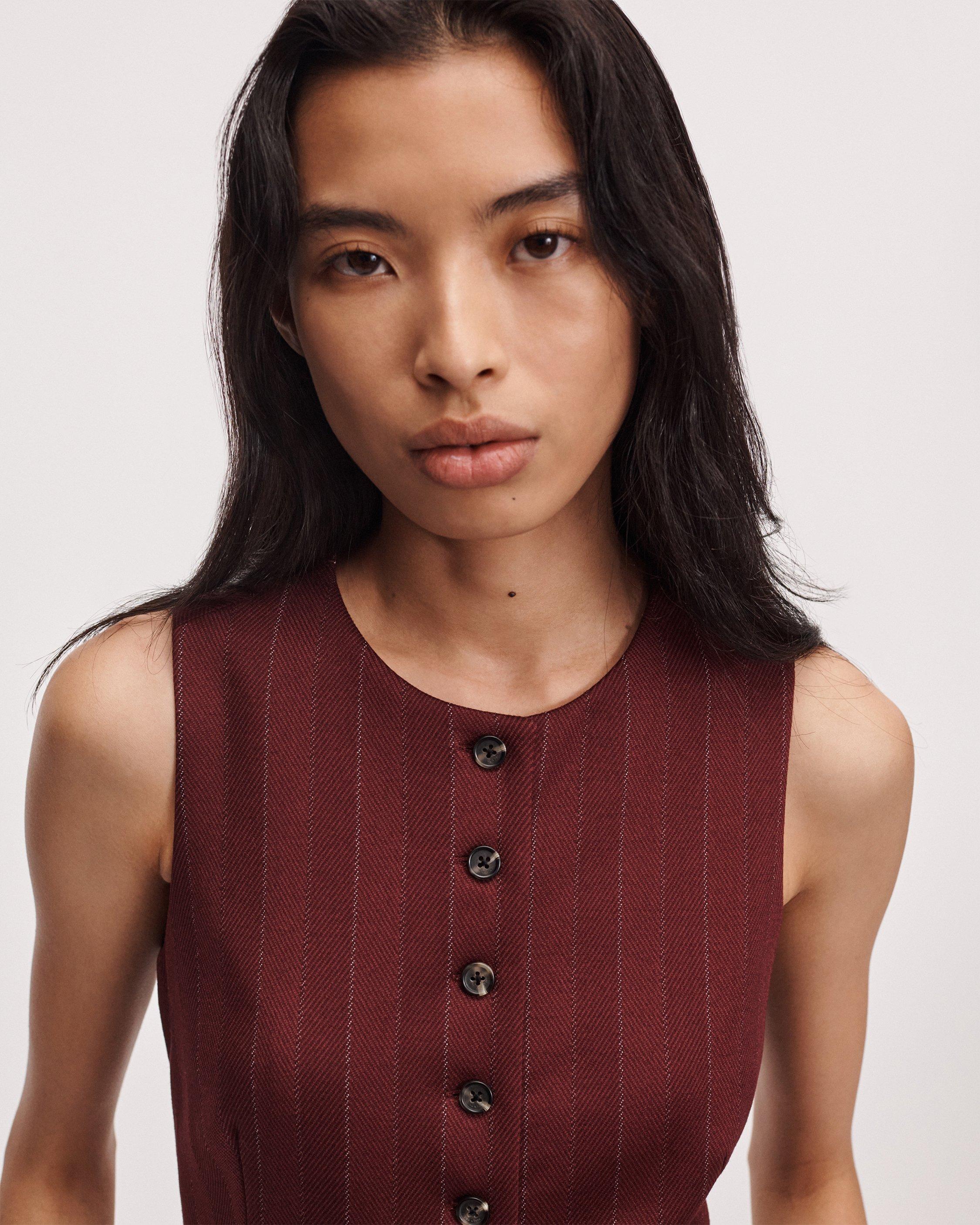Irina Refine Knit Jacquard Vest image number 4