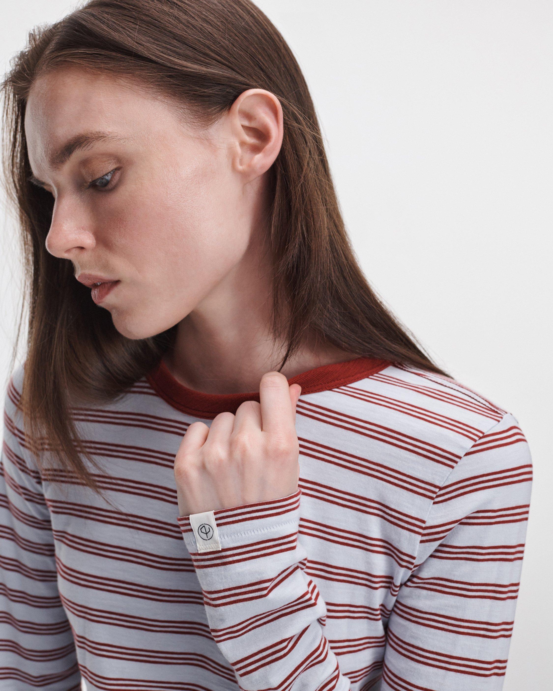 The Slub Striped Long-Sleeve Tee image number 4