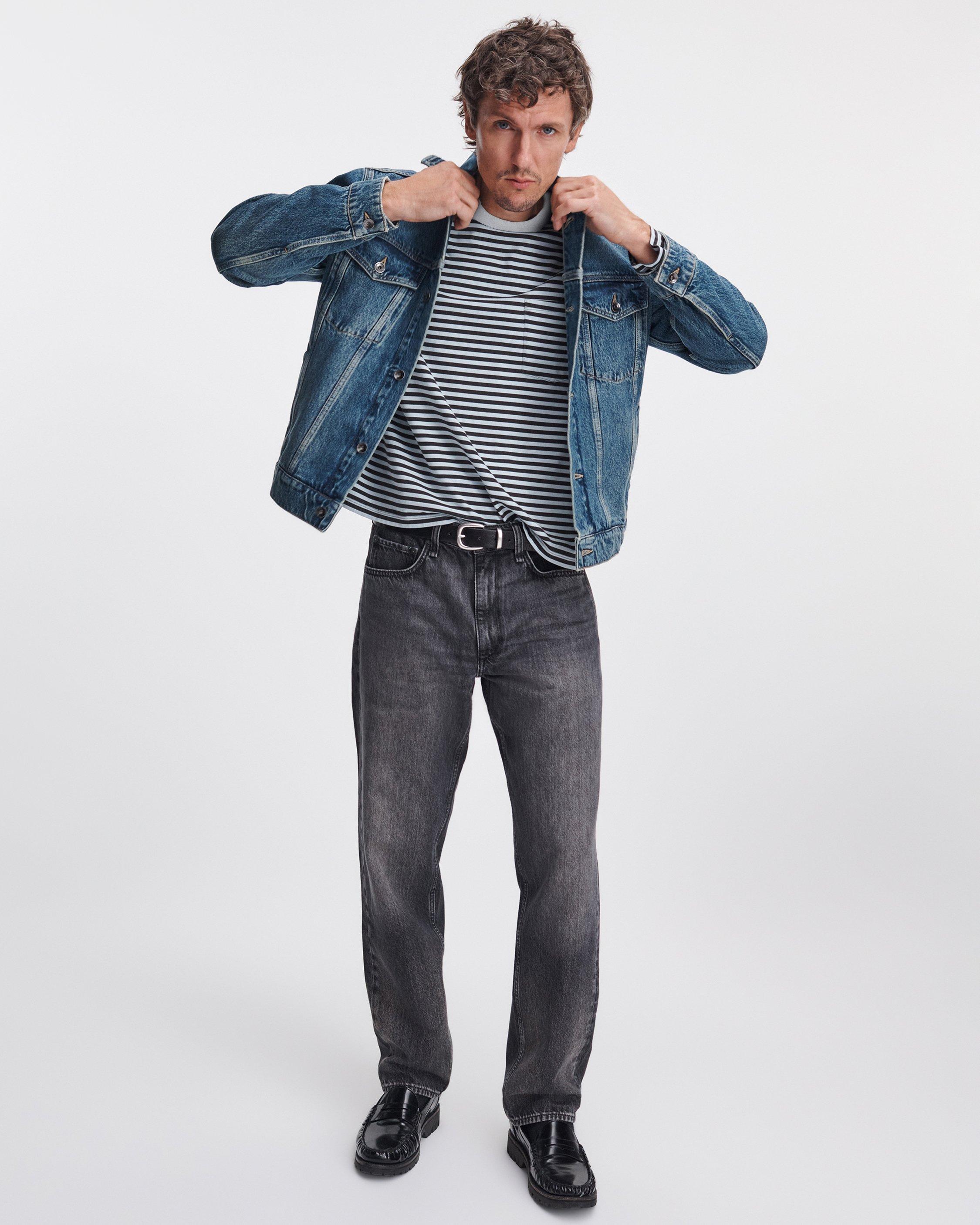 Striped Boxy Long-Sleeve Tee image number 4