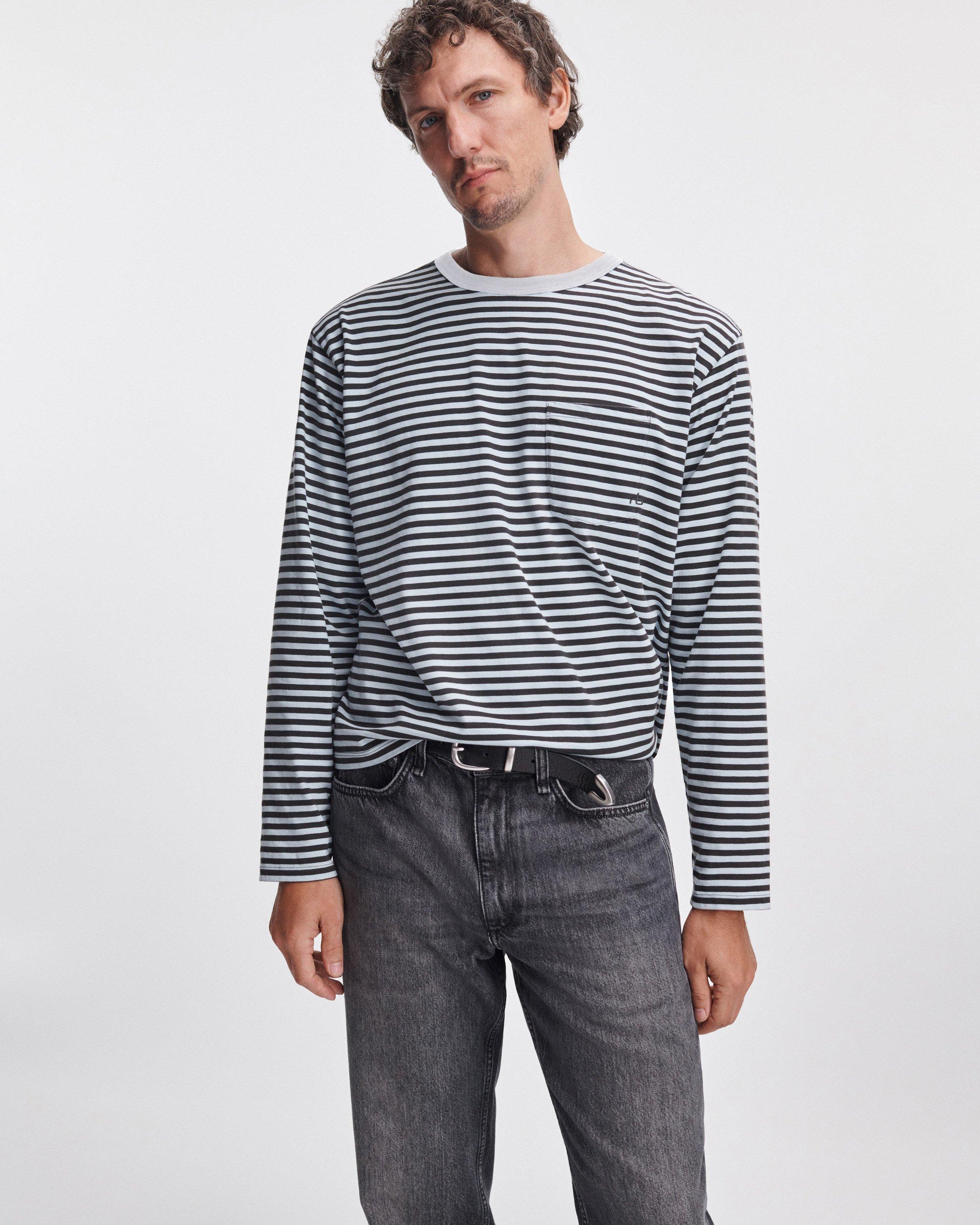 Striped Boxy Long-Sleeve Tee image number 5