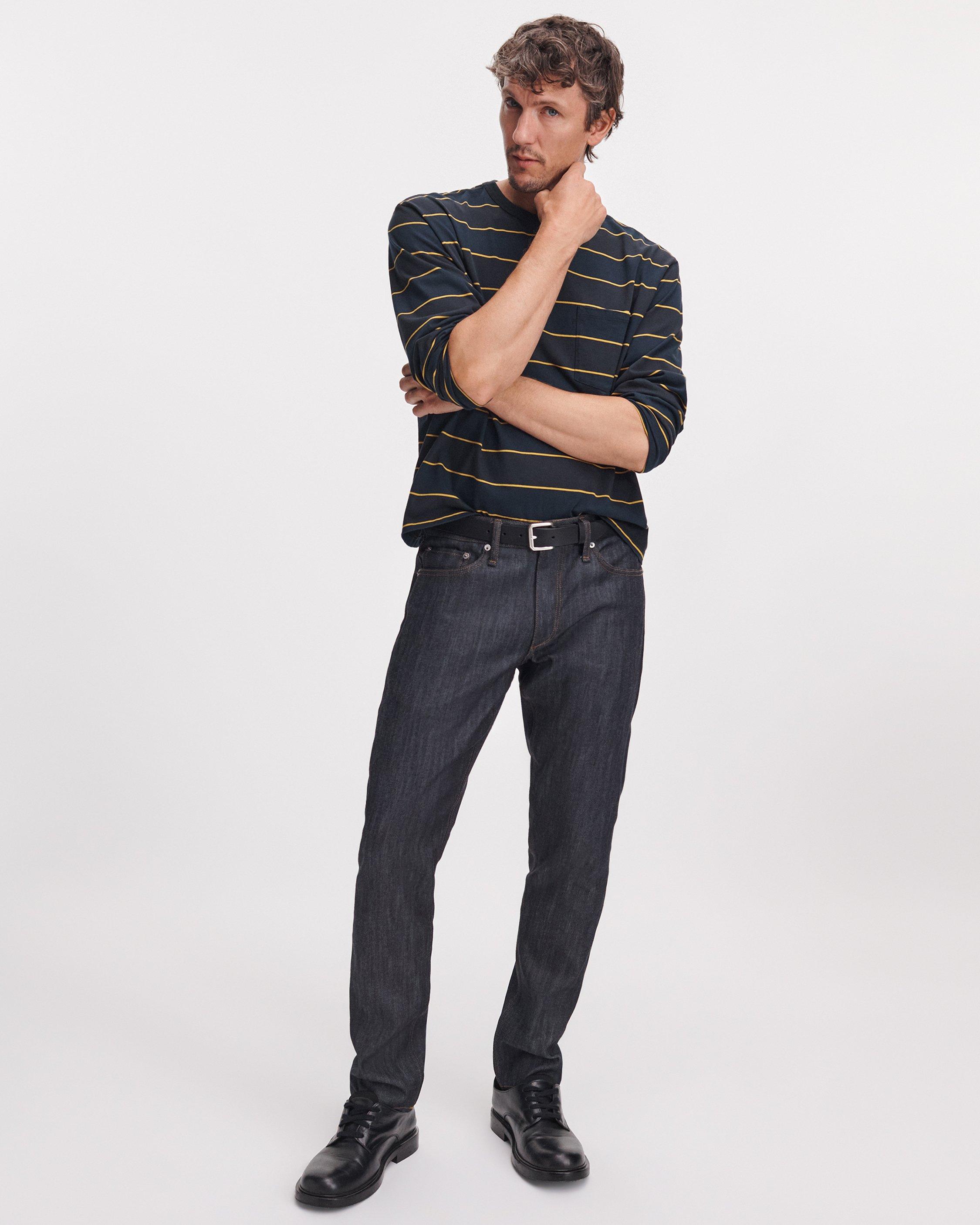 Striped Boxy Long-Sleeve Tee image number 3