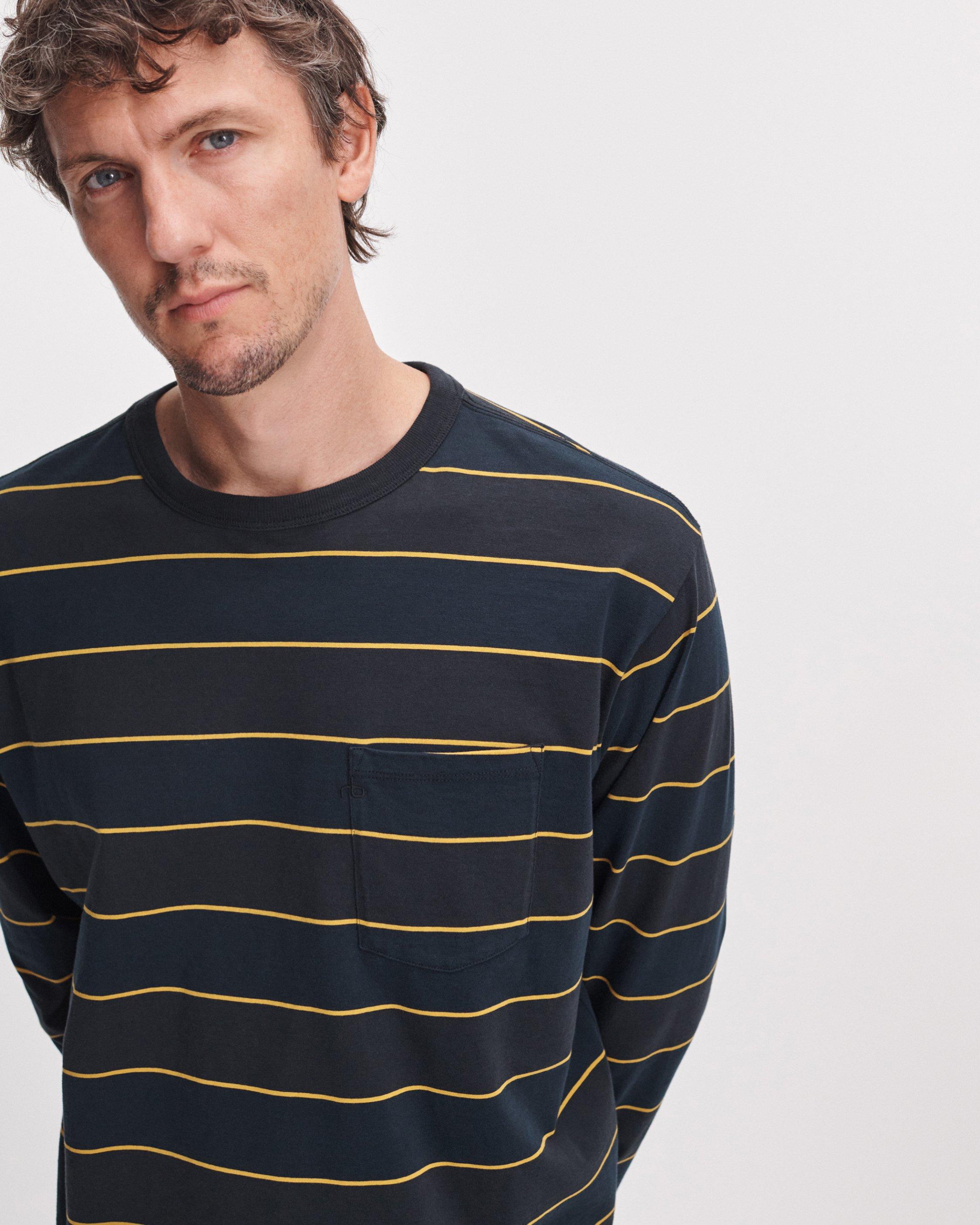 Striped Boxy Long-Sleeve Tee image number 4