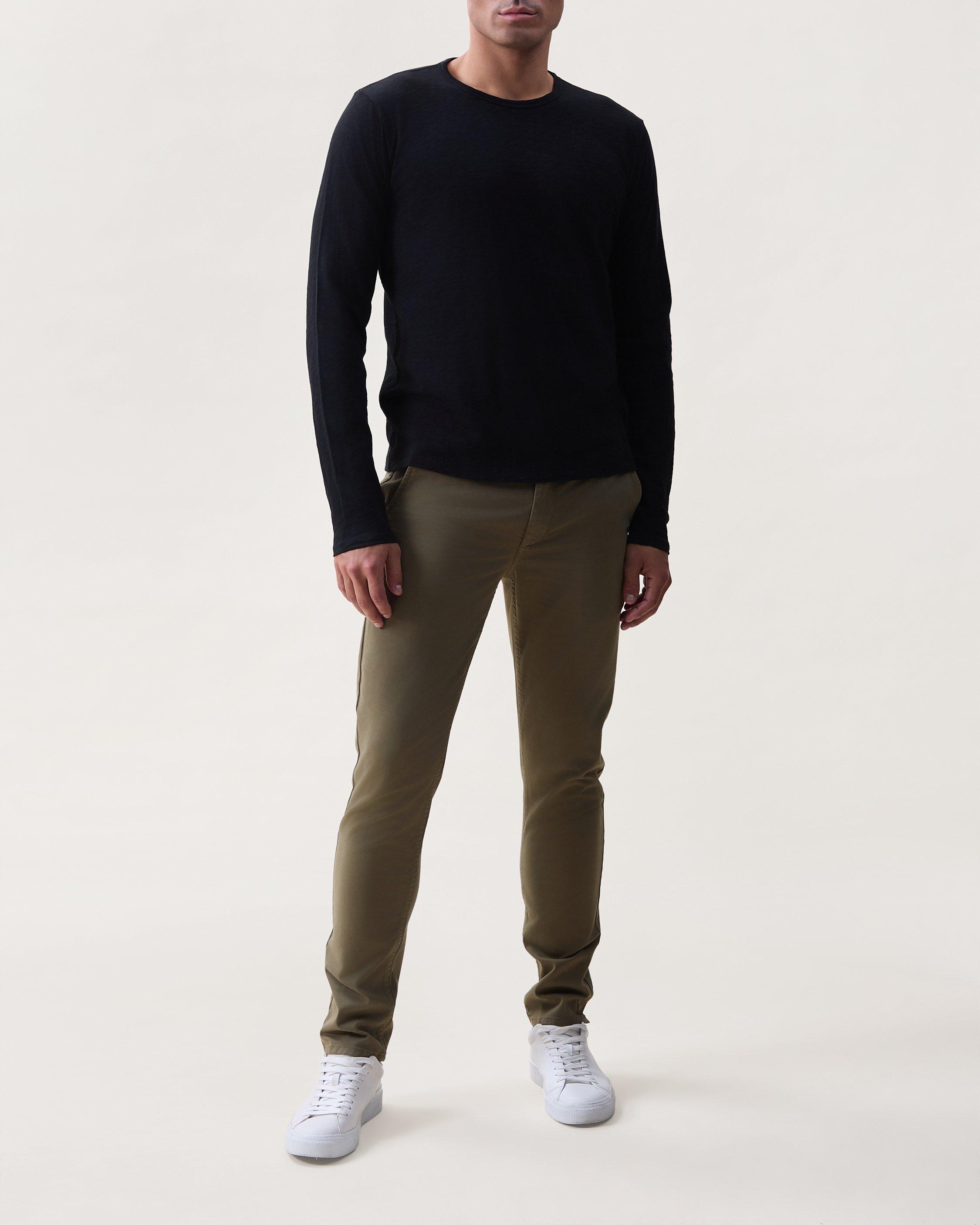Classic Slub Cotton Long-Sleeve Tee image number 1