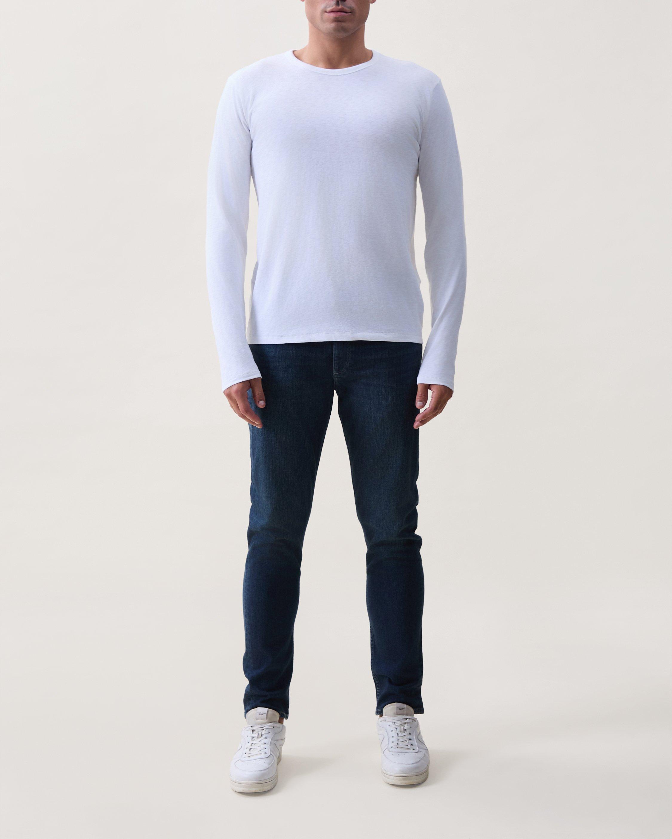 Classic Slub Cotton Long-Sleeve Tee image number 1