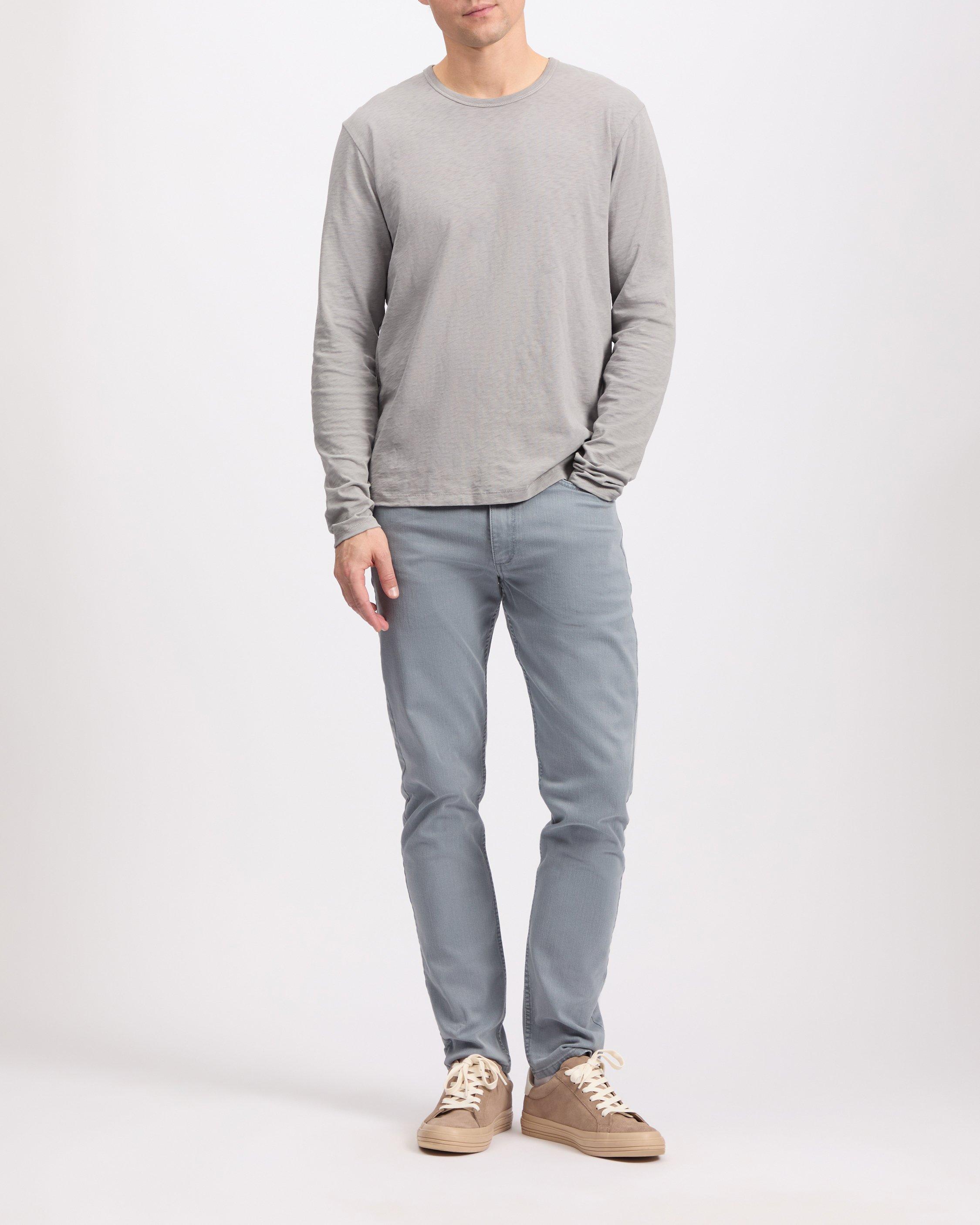 Classic Slub Cotton Long-Sleeve Tee image number 1