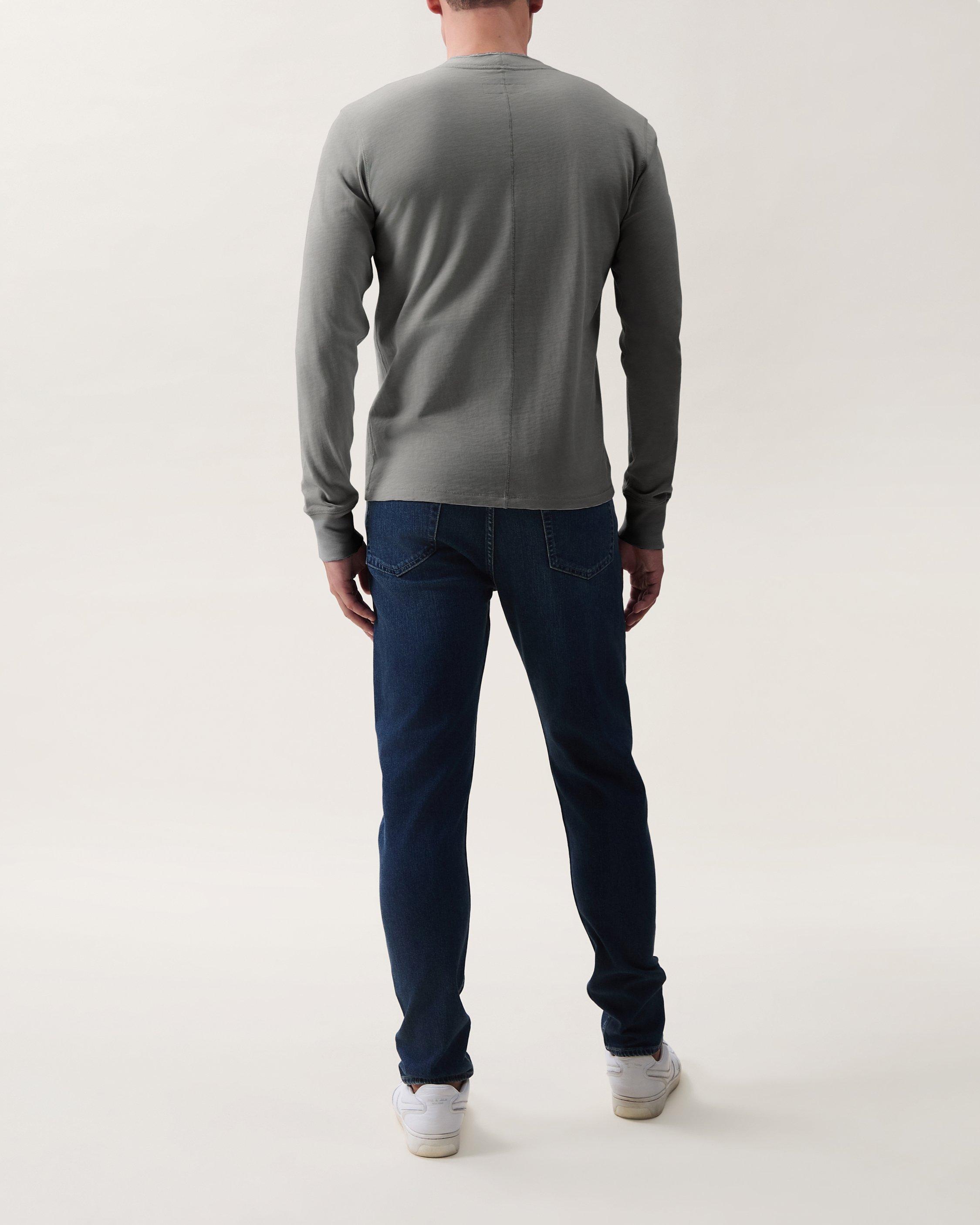 Classic Slub Cotton Long-Sleeve Henley image number 2