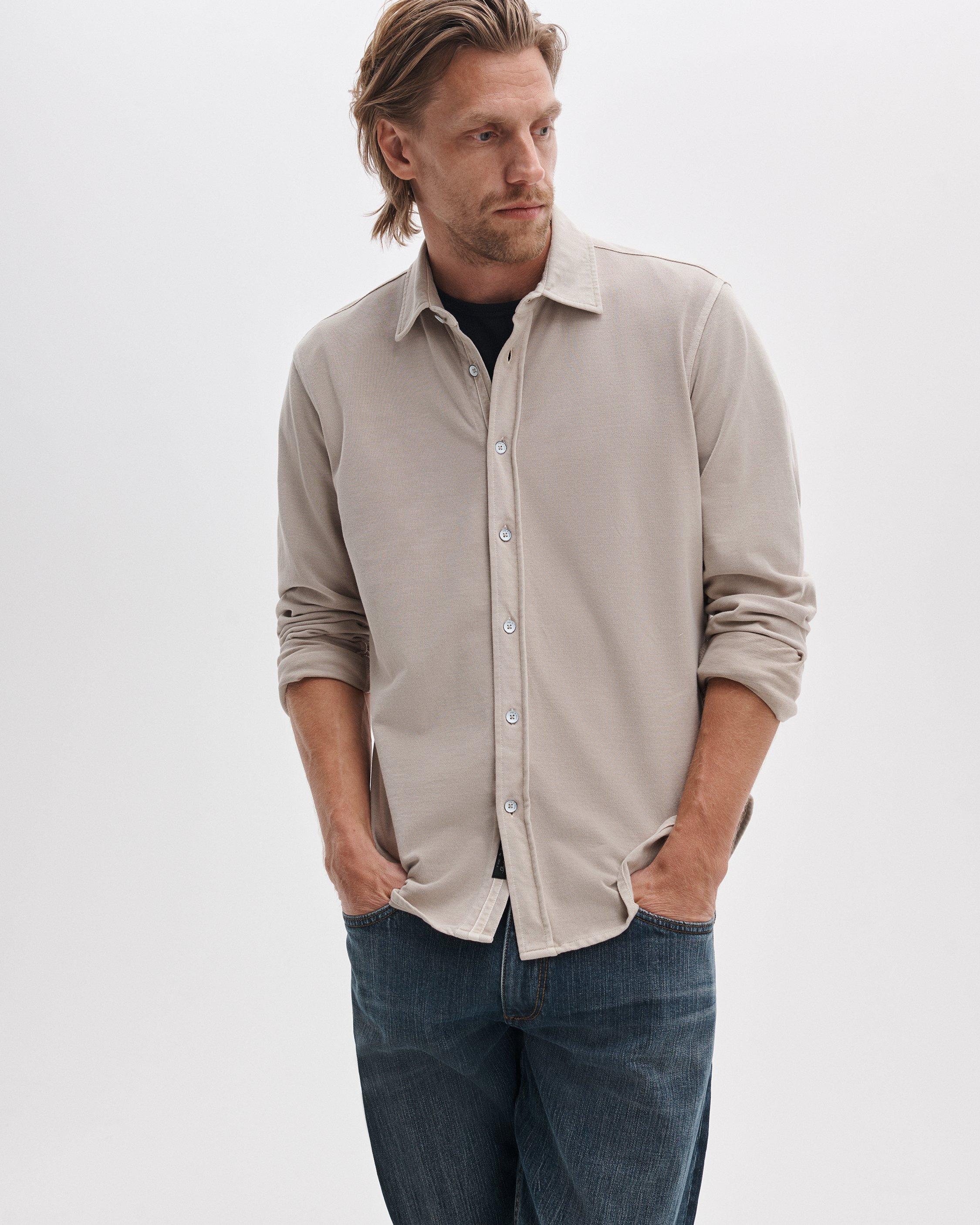 Tomlin Knit Cotton Shirt image number 2