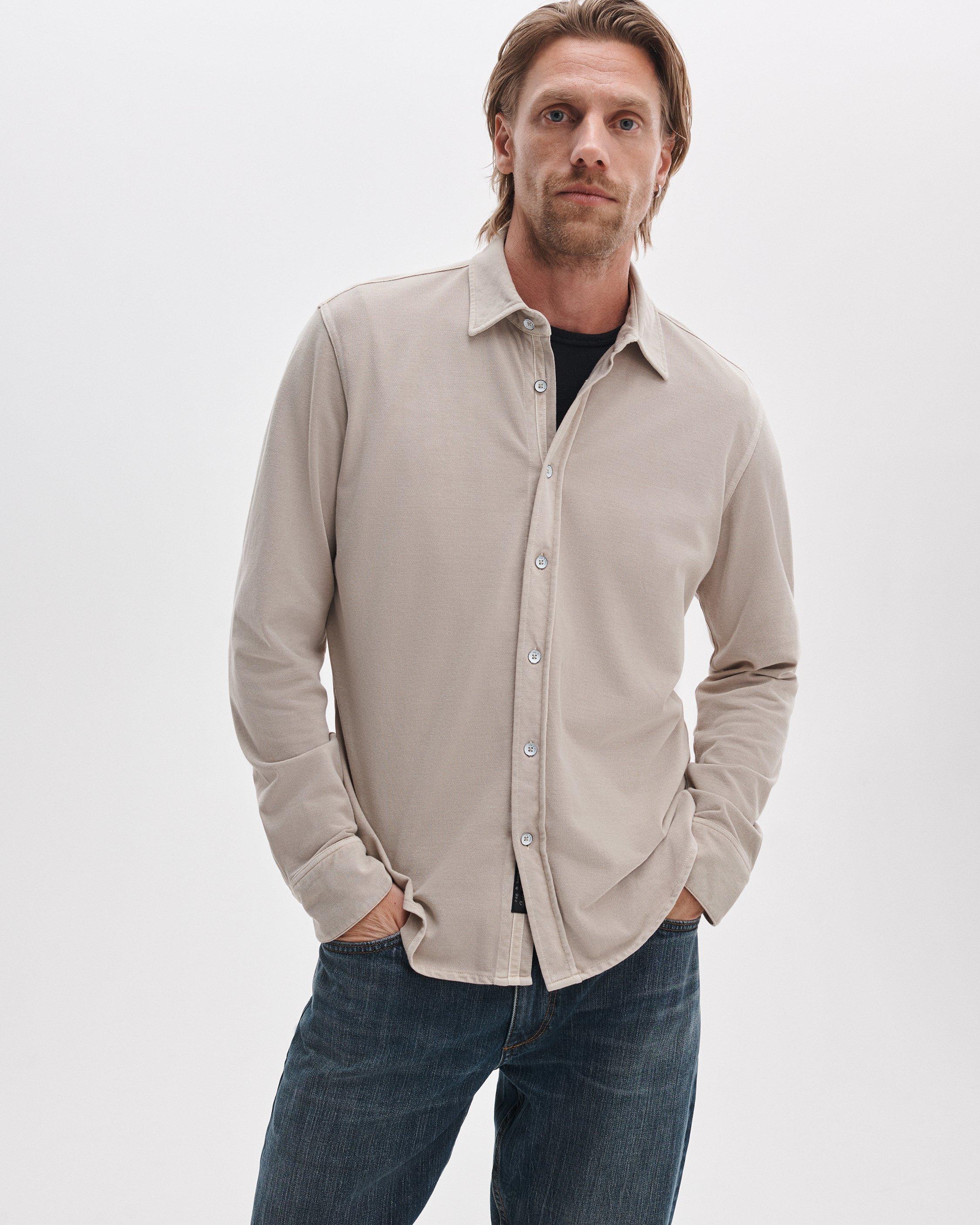Tomlin Knit Cotton Shirt image number 4