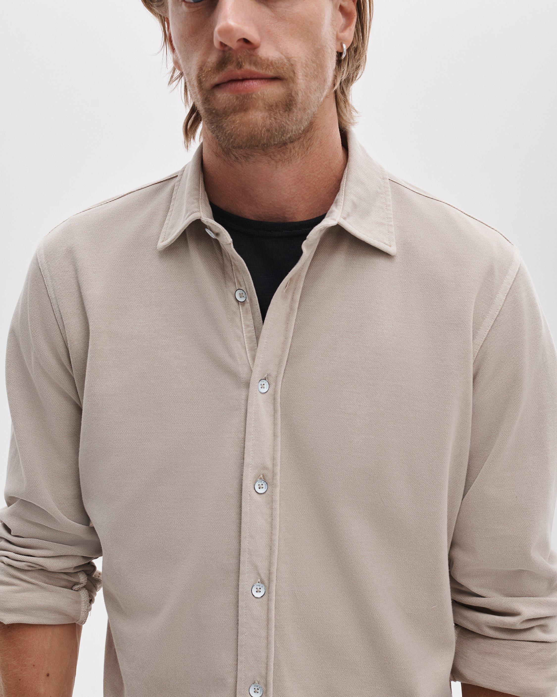 Tomlin Knit Cotton Shirt image number 5