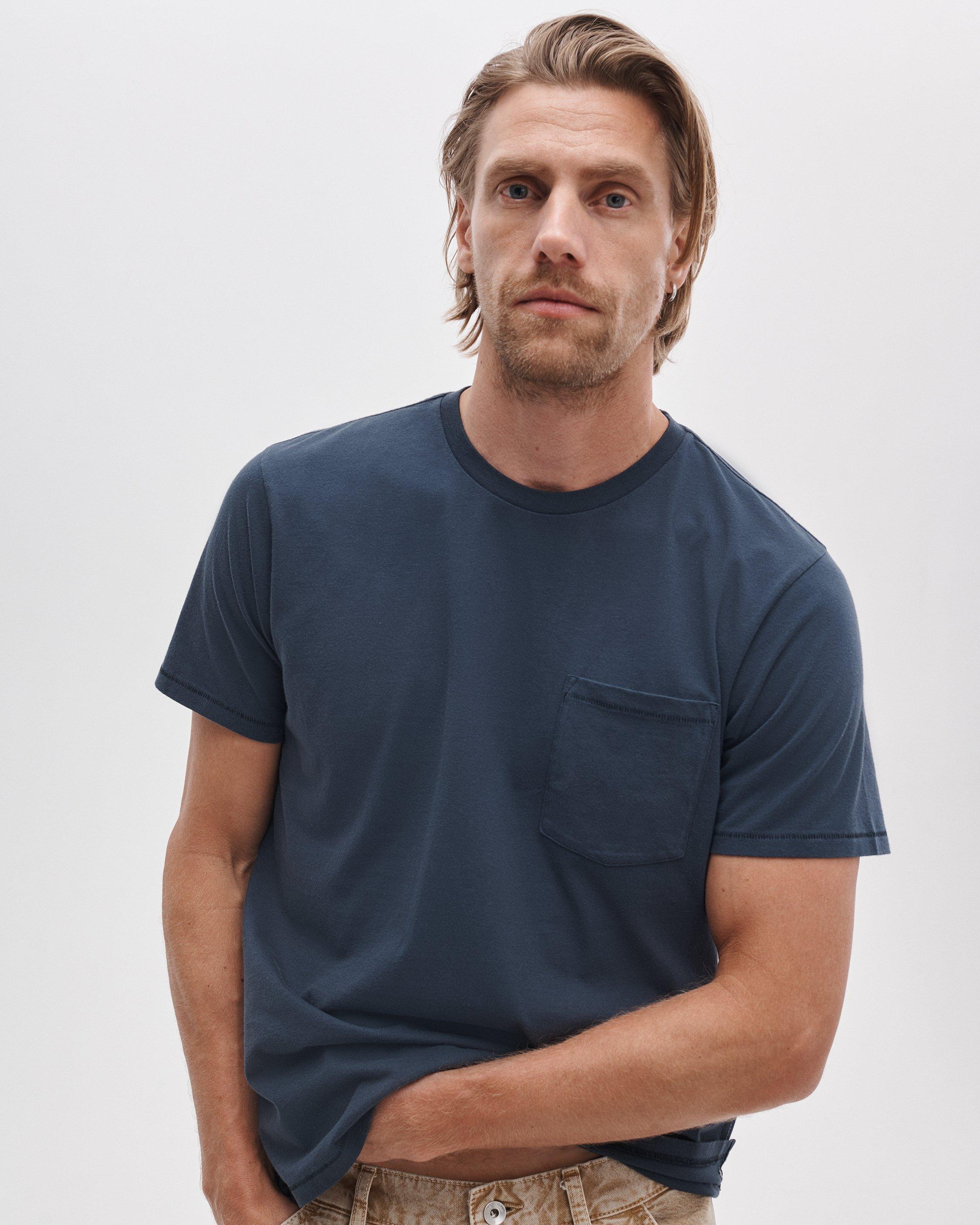 Garment-Dyed Pocket Tee image number 4