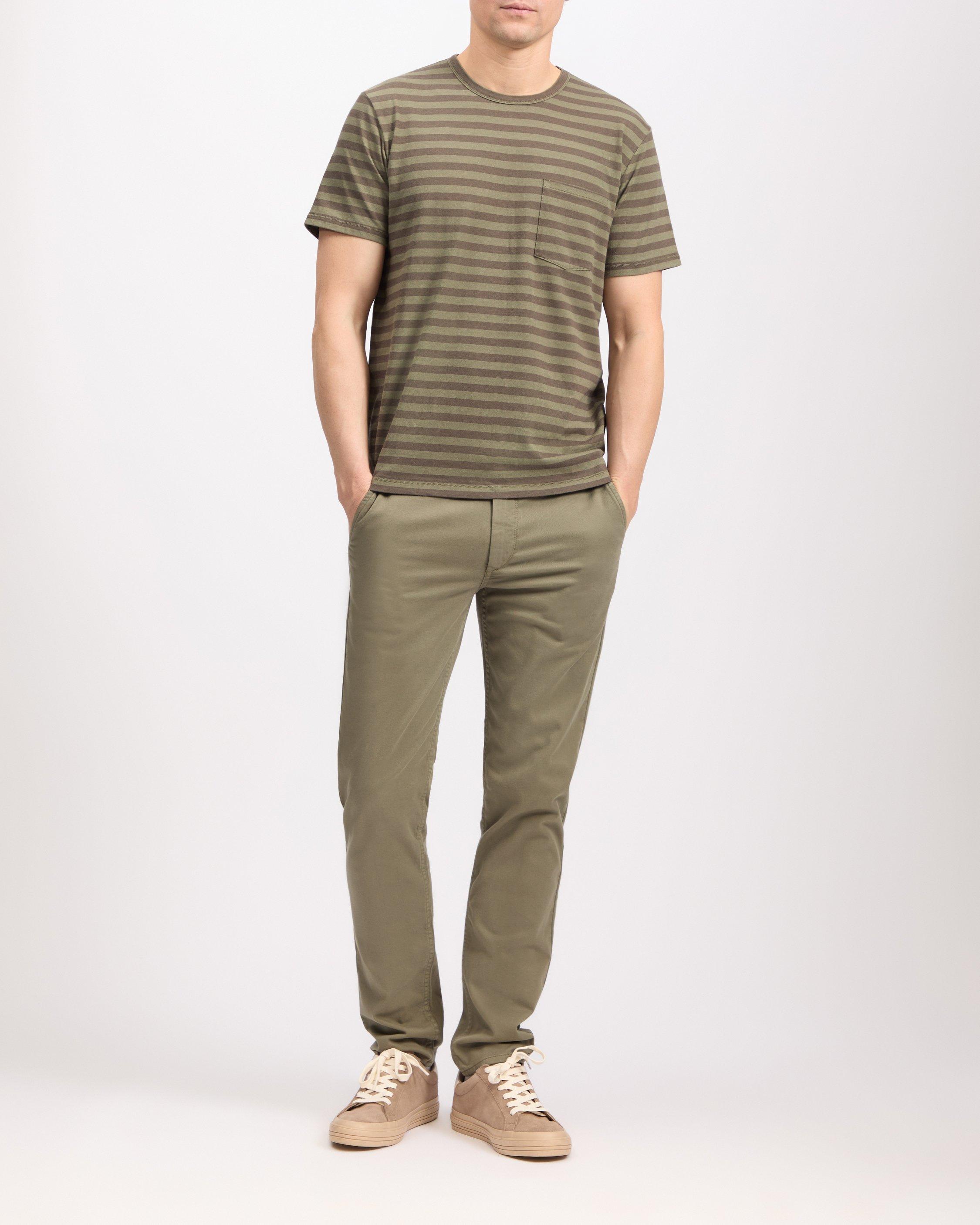 Darien Striped Cotton-Linen Tee image number 1