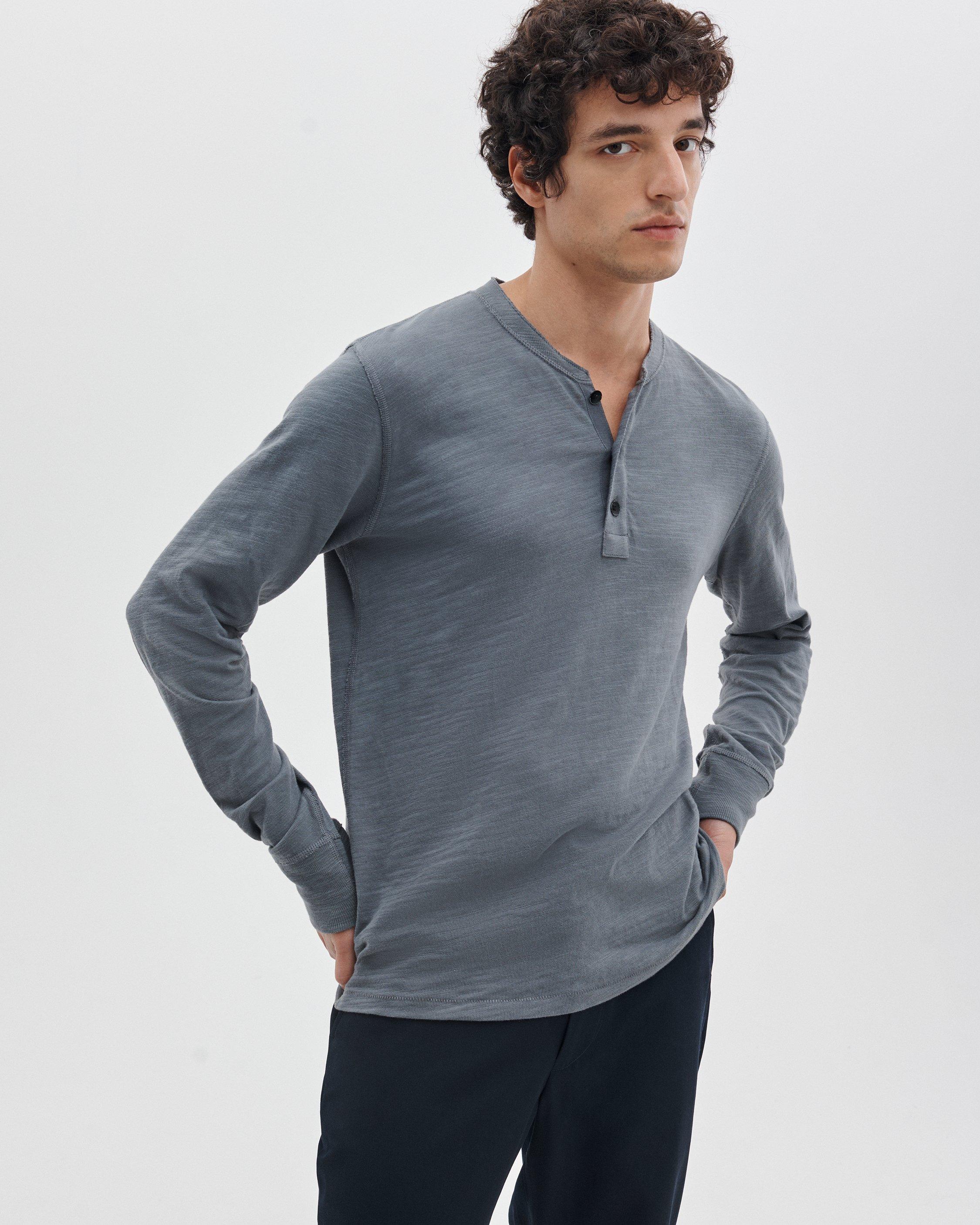 Classic Slub Henley image number 4