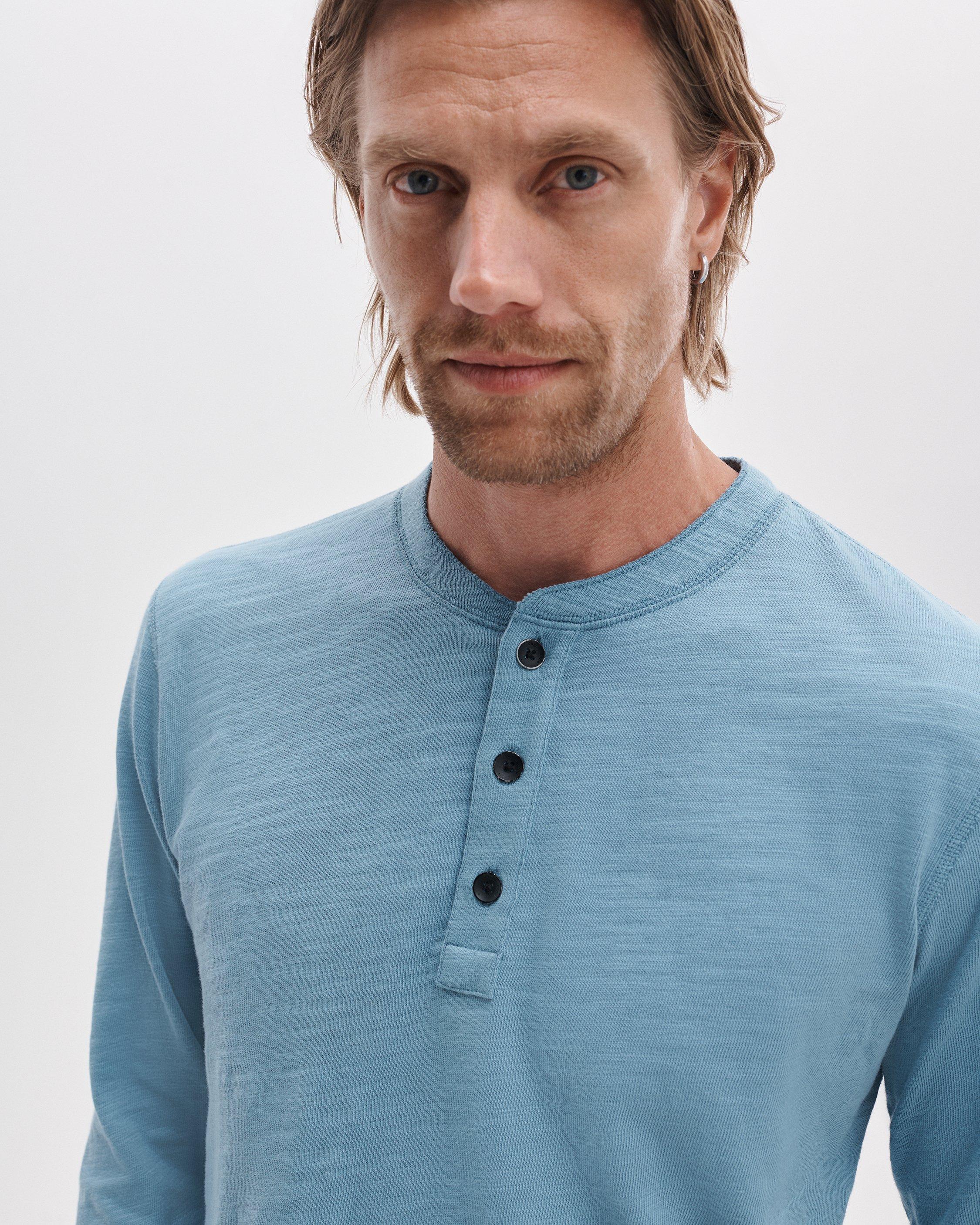 Classic Slub Henley image number 4