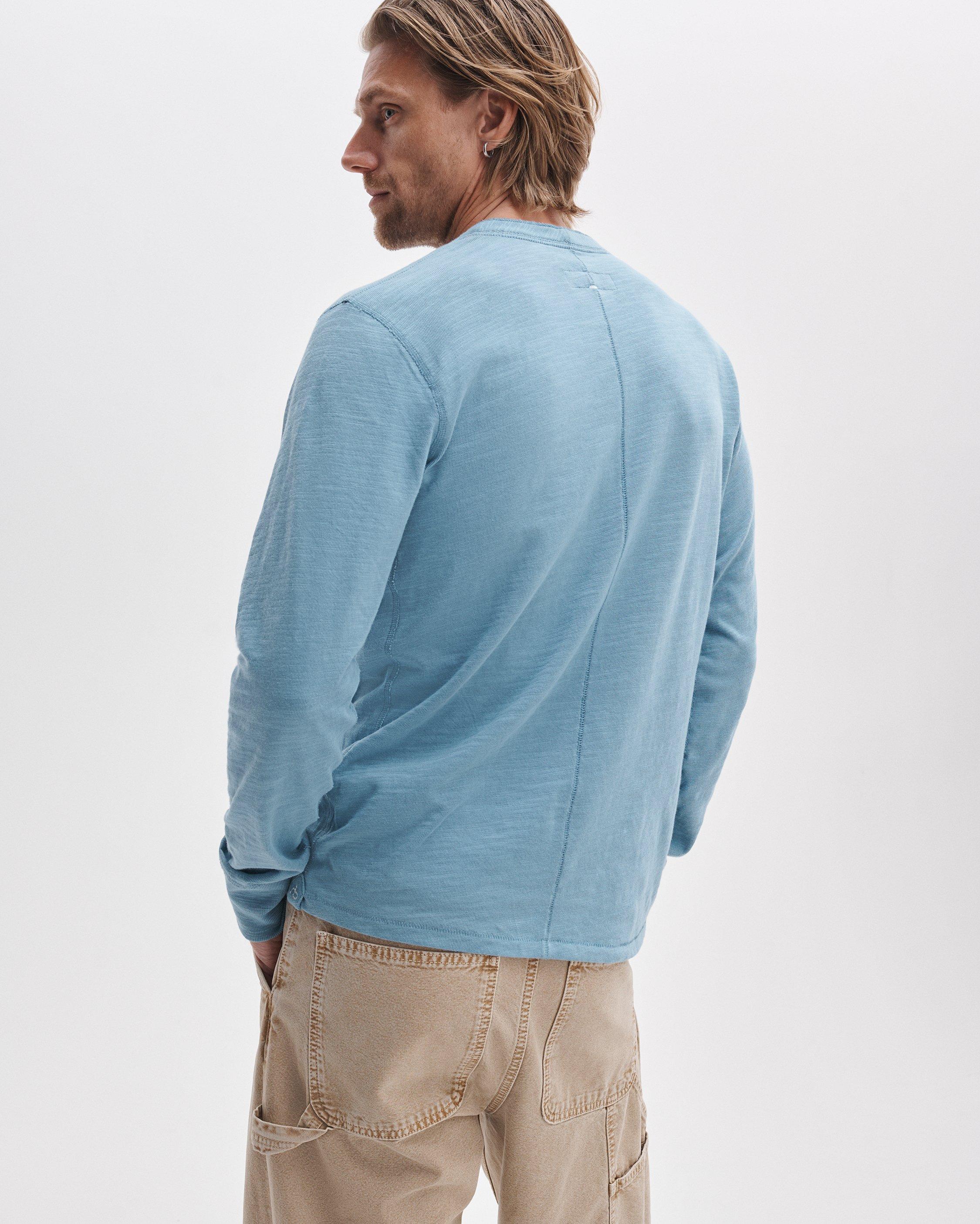 Classic Slub Henley image number 5