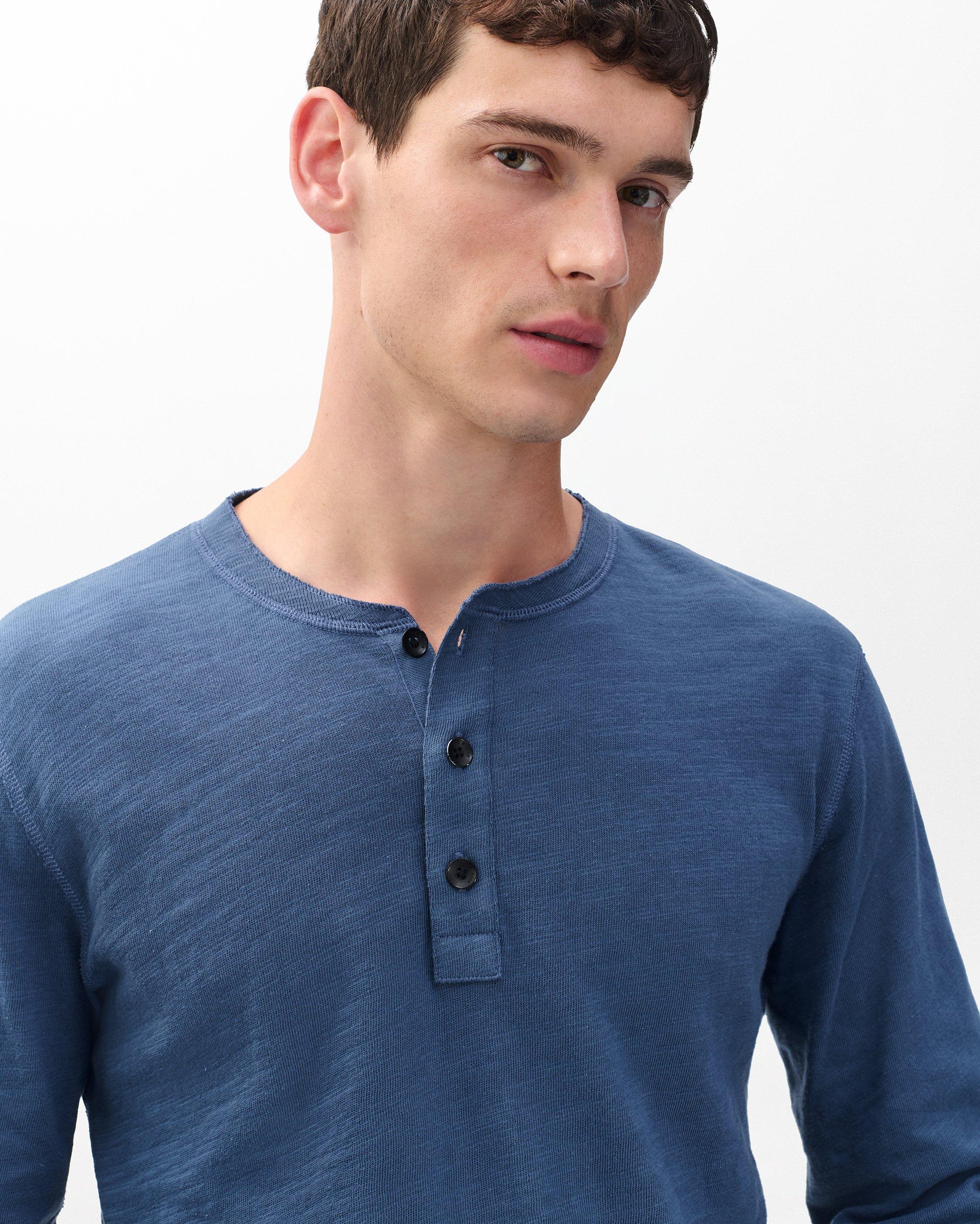 Classic Slub Henley image number 5
