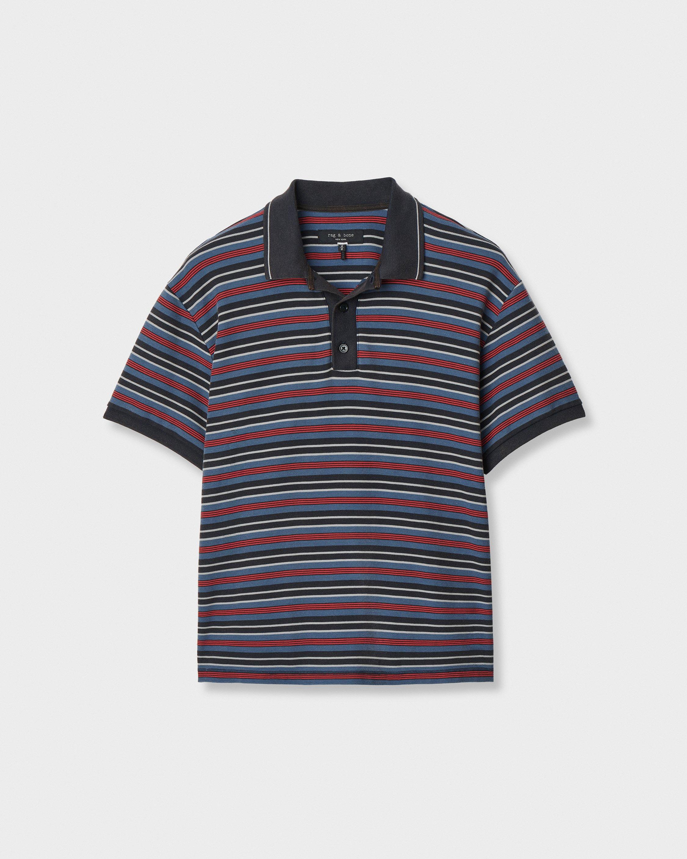 Striped Piqu&eacute; Polo image number 1