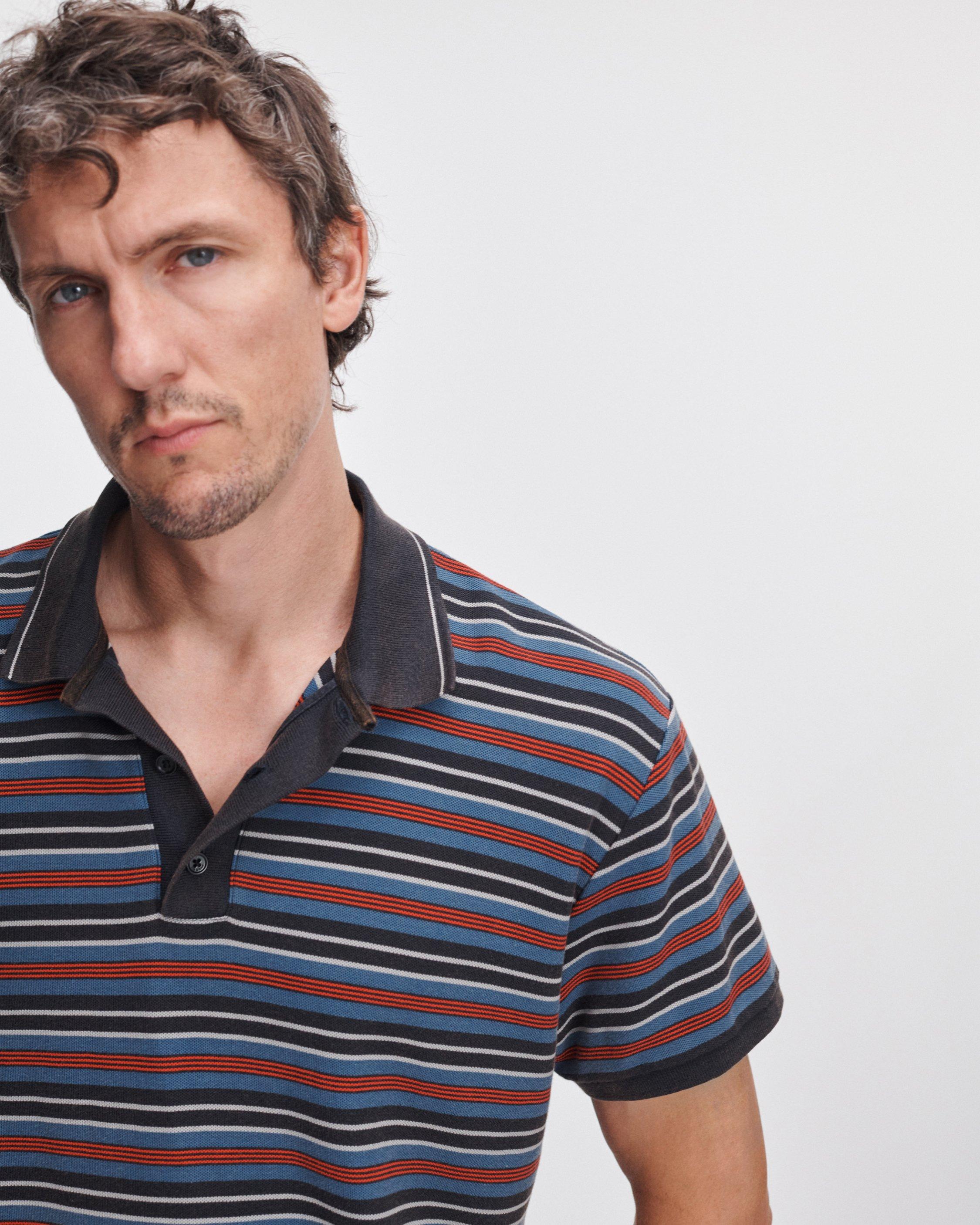 Striped Piqu&eacute; Polo image number 3