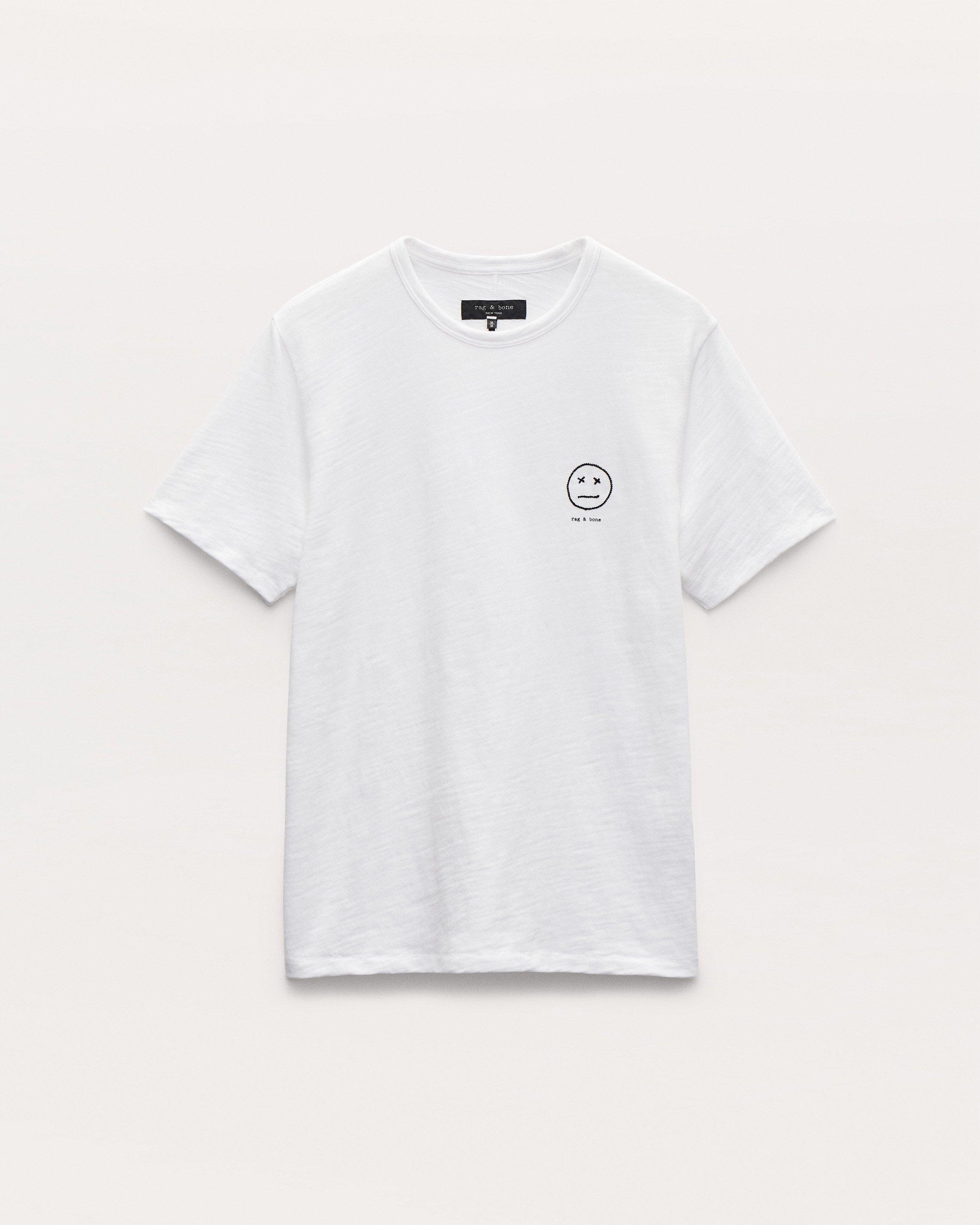Sour Face Embroidered Tee - White | rag & bone