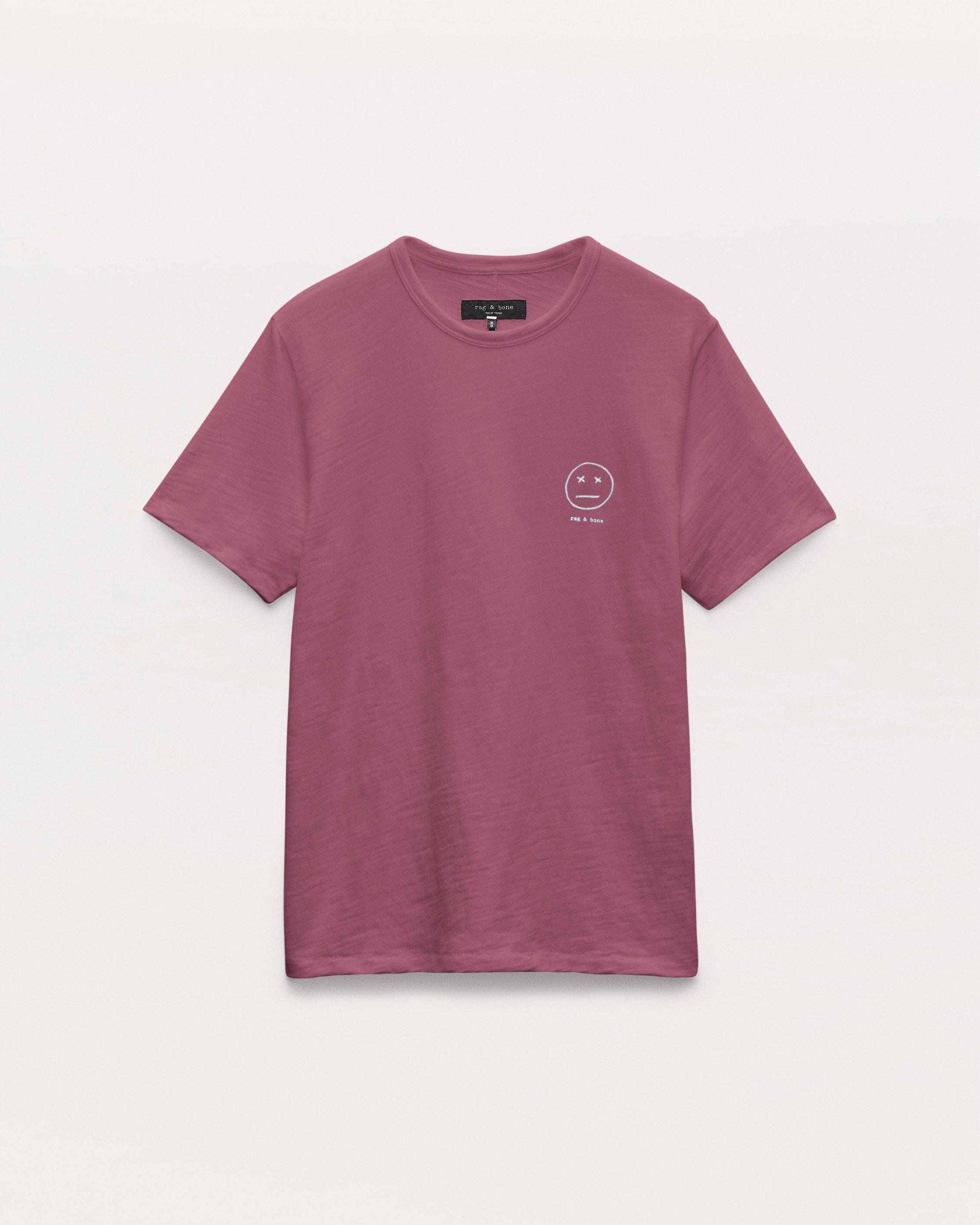 Sour Face Embroidered Tee - Grape | rag & bone