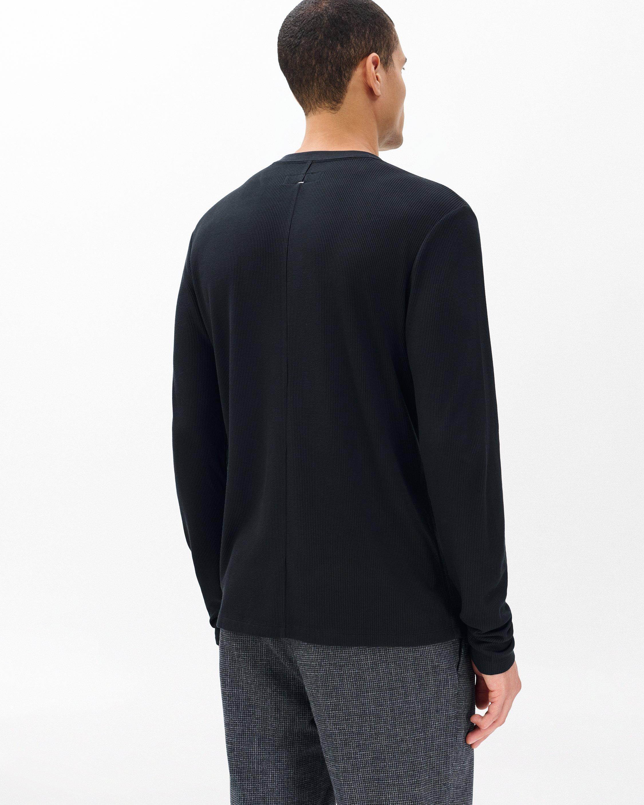 Tech Waffle Henley - Black | rag & bone