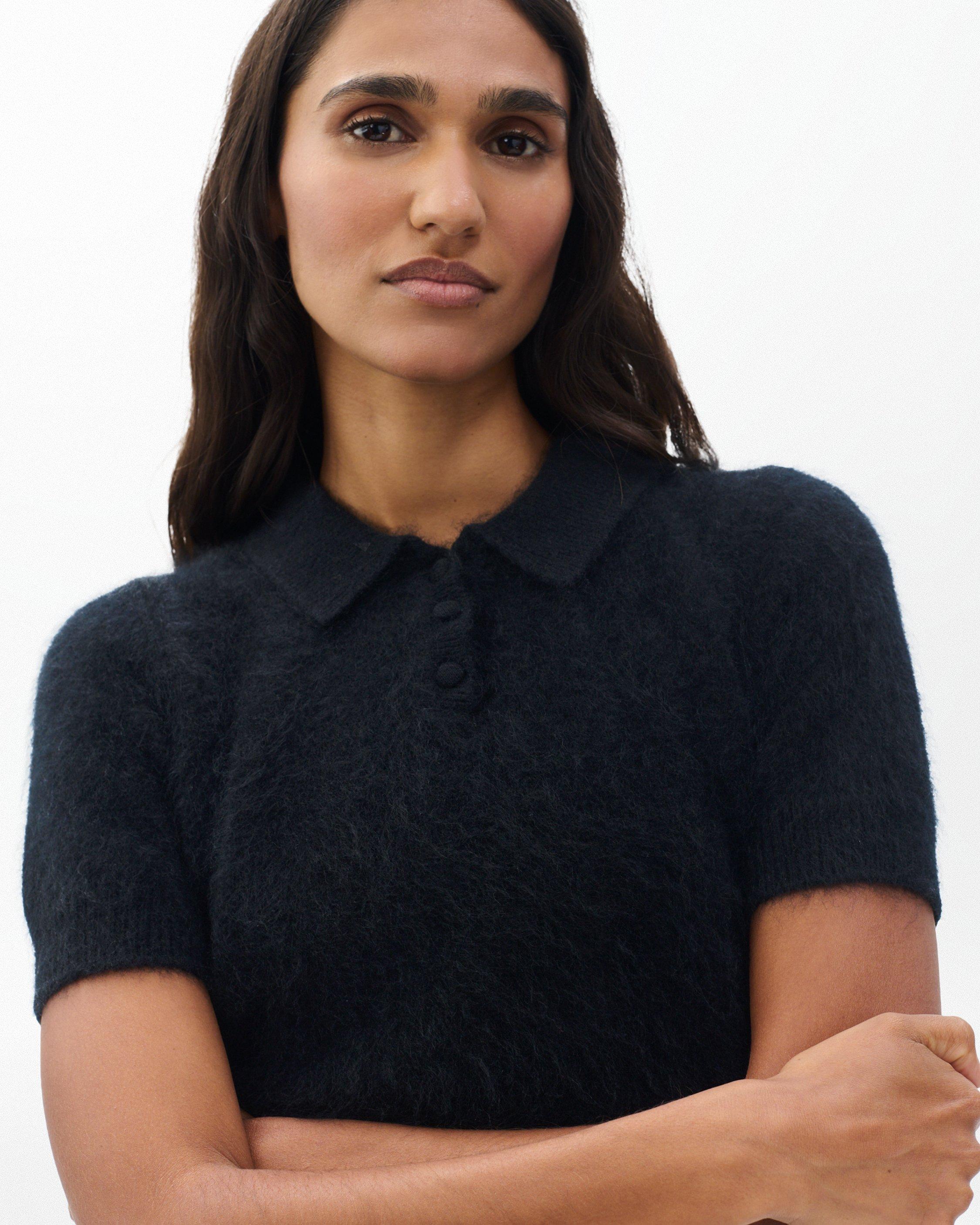 Jada Brushed Cashmere Polo image number 1