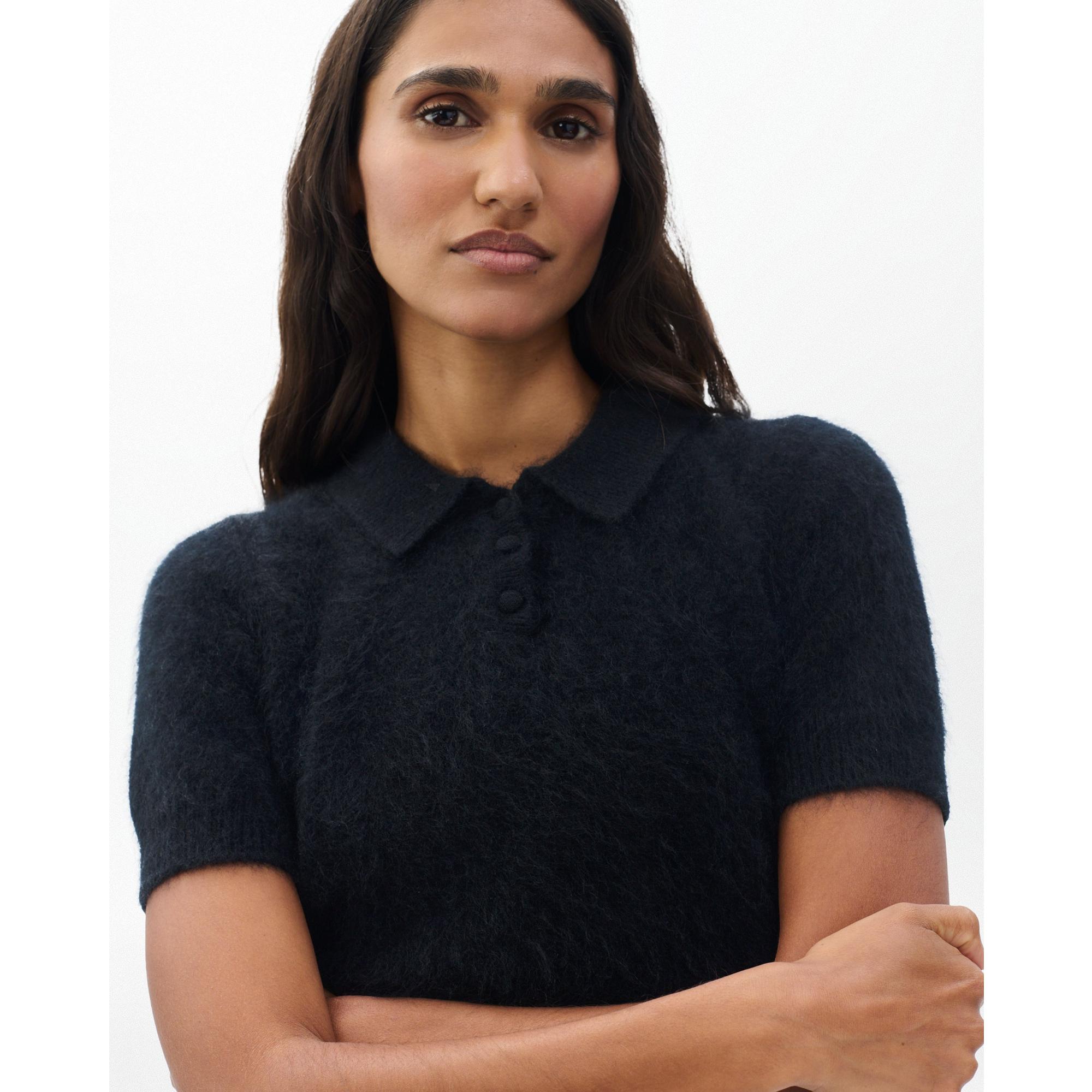 Jada Brushed Cashmere Polo