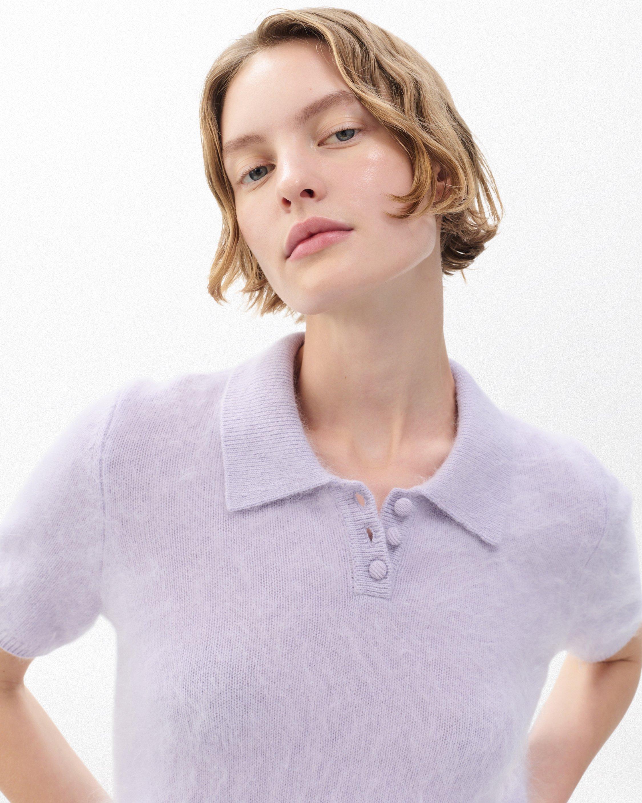 Jada Brushed Cashmere Polo image number 1