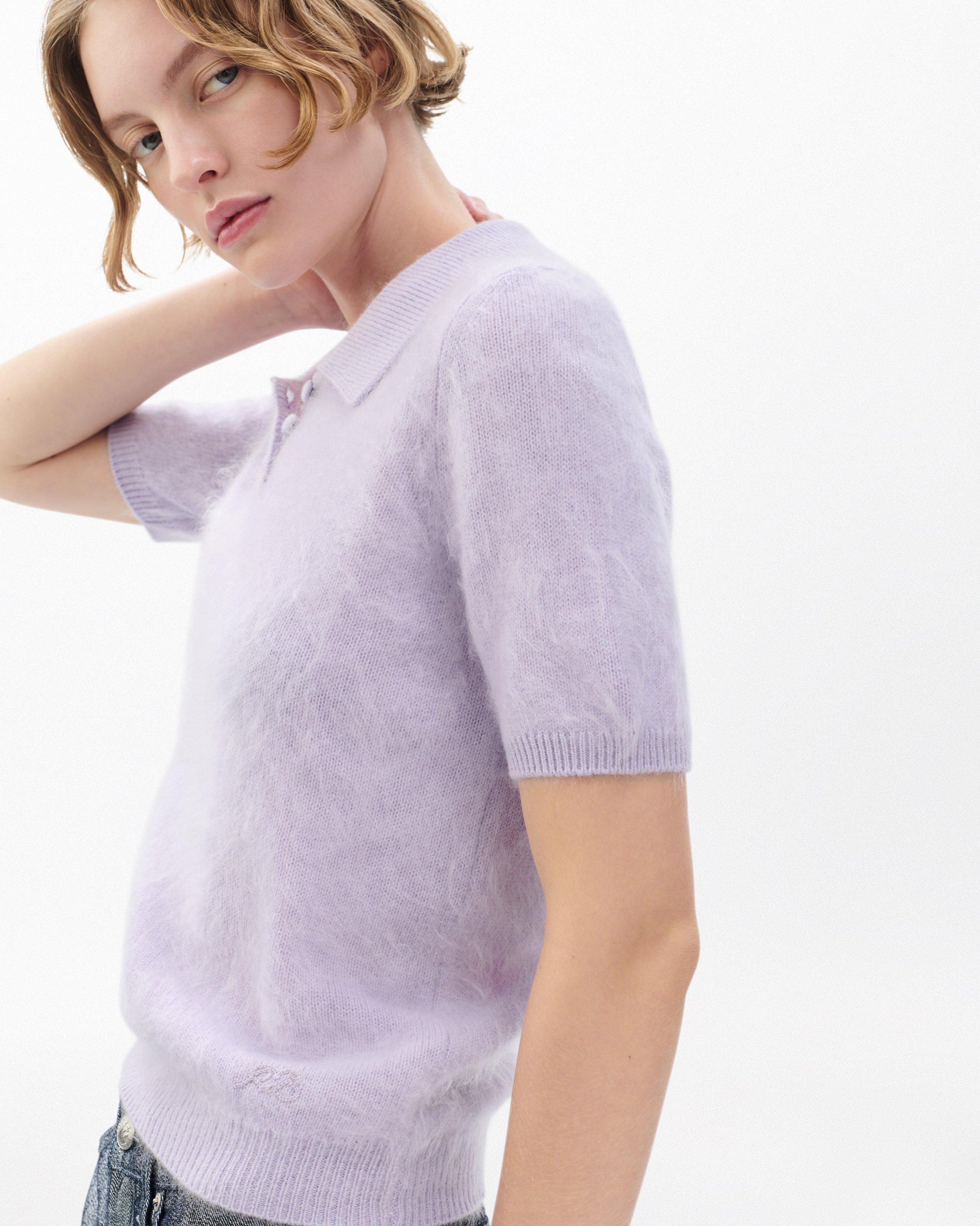 Jada Brushed Cashmere Polo image number 5