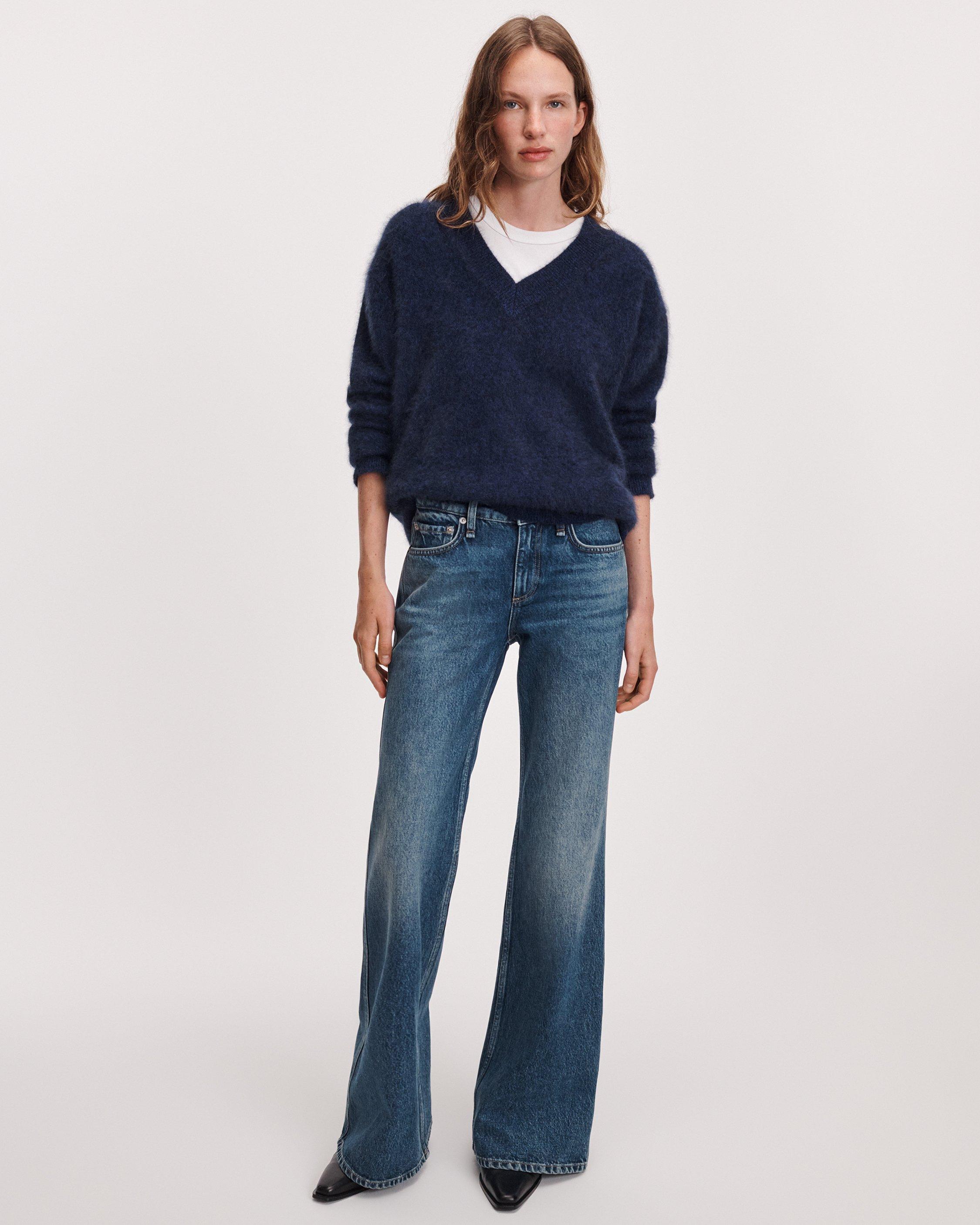 Jada Brushed Cashmere V-Neck image number 3
