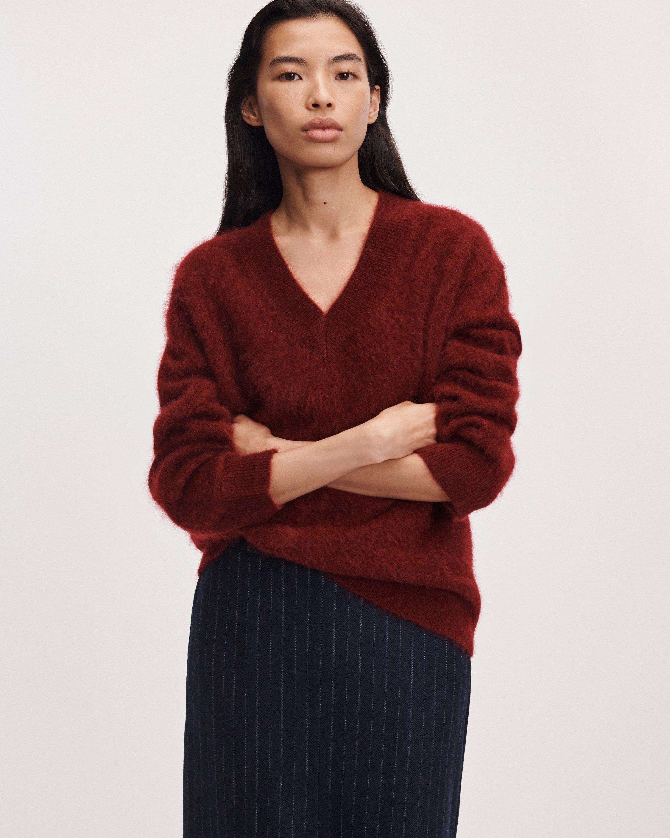 Jada Brushed Cashmere V-Neck image number 1
