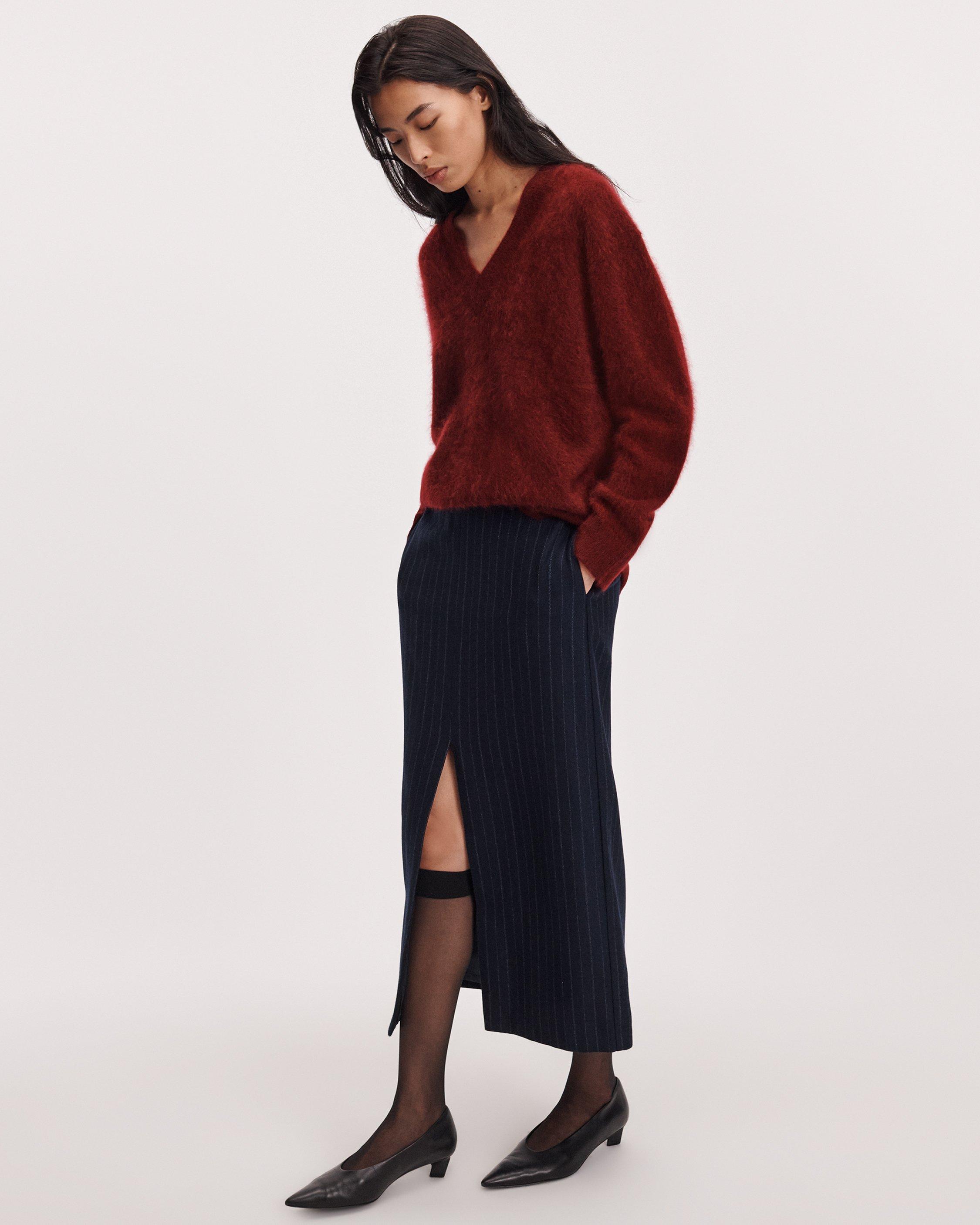 Jada Brushed Cashmere V-Neck image number 3