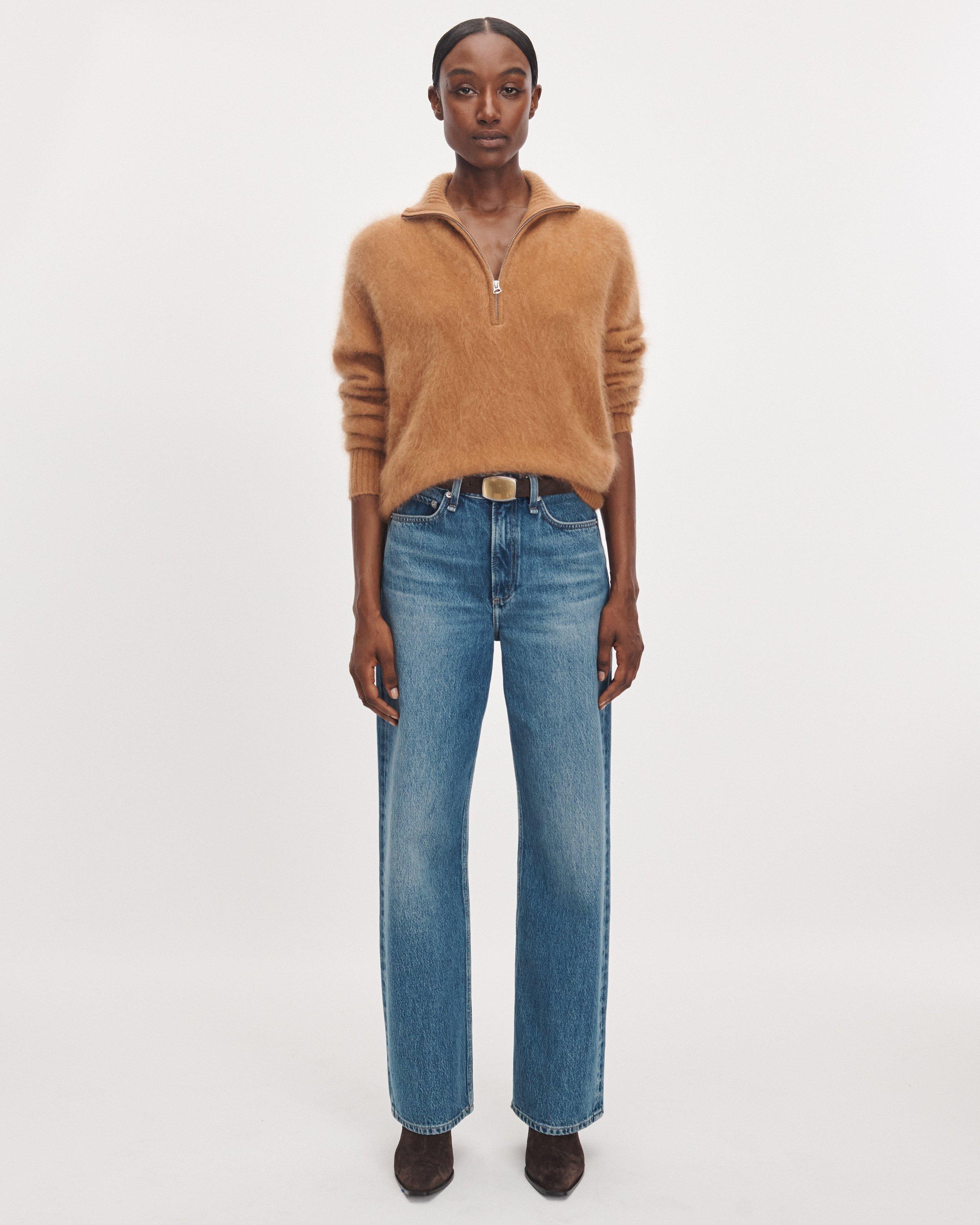 Jada Brushed Cashmere Half-Zip image number 3