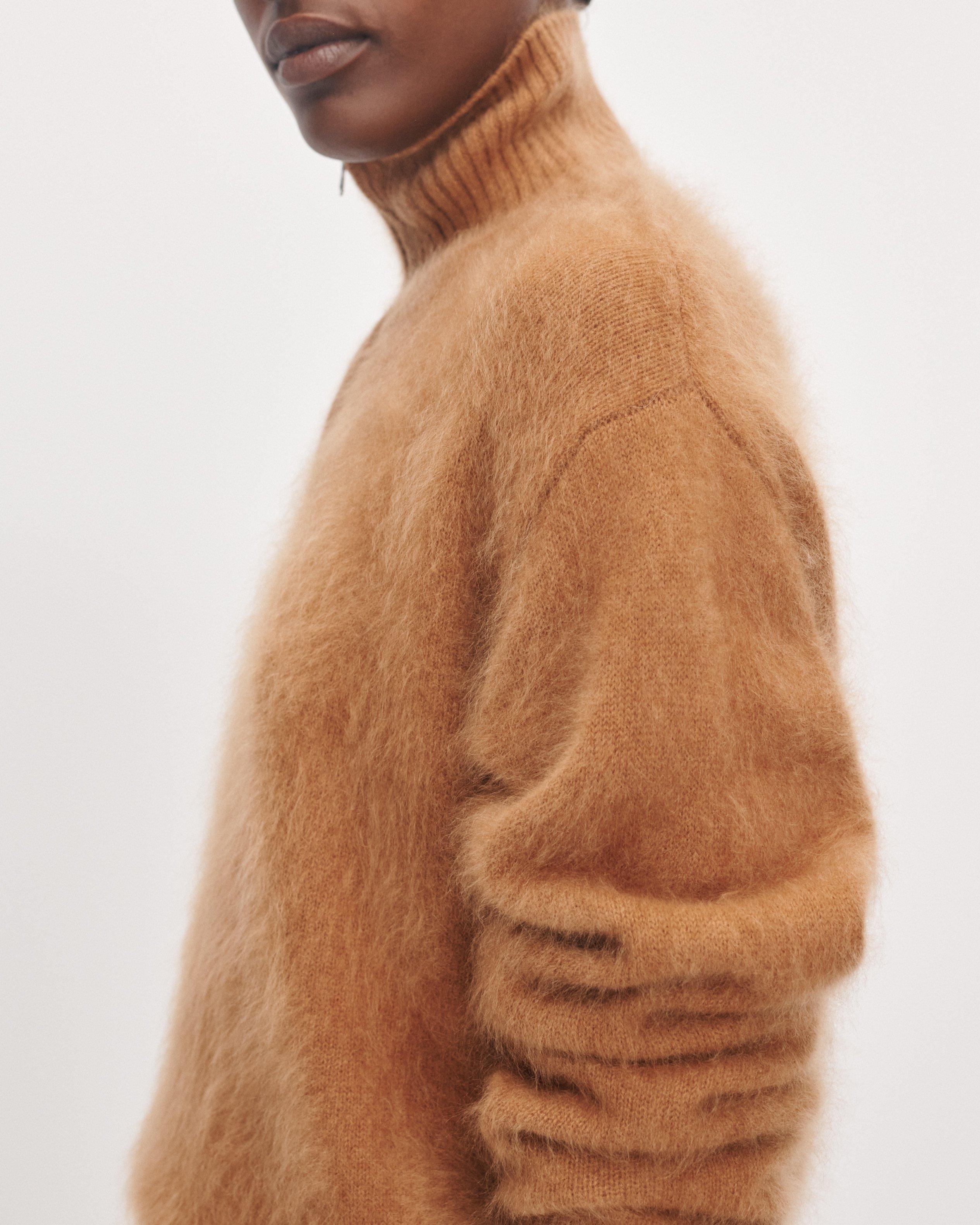 Jada Brushed Cashmere Half-Zip image number 4