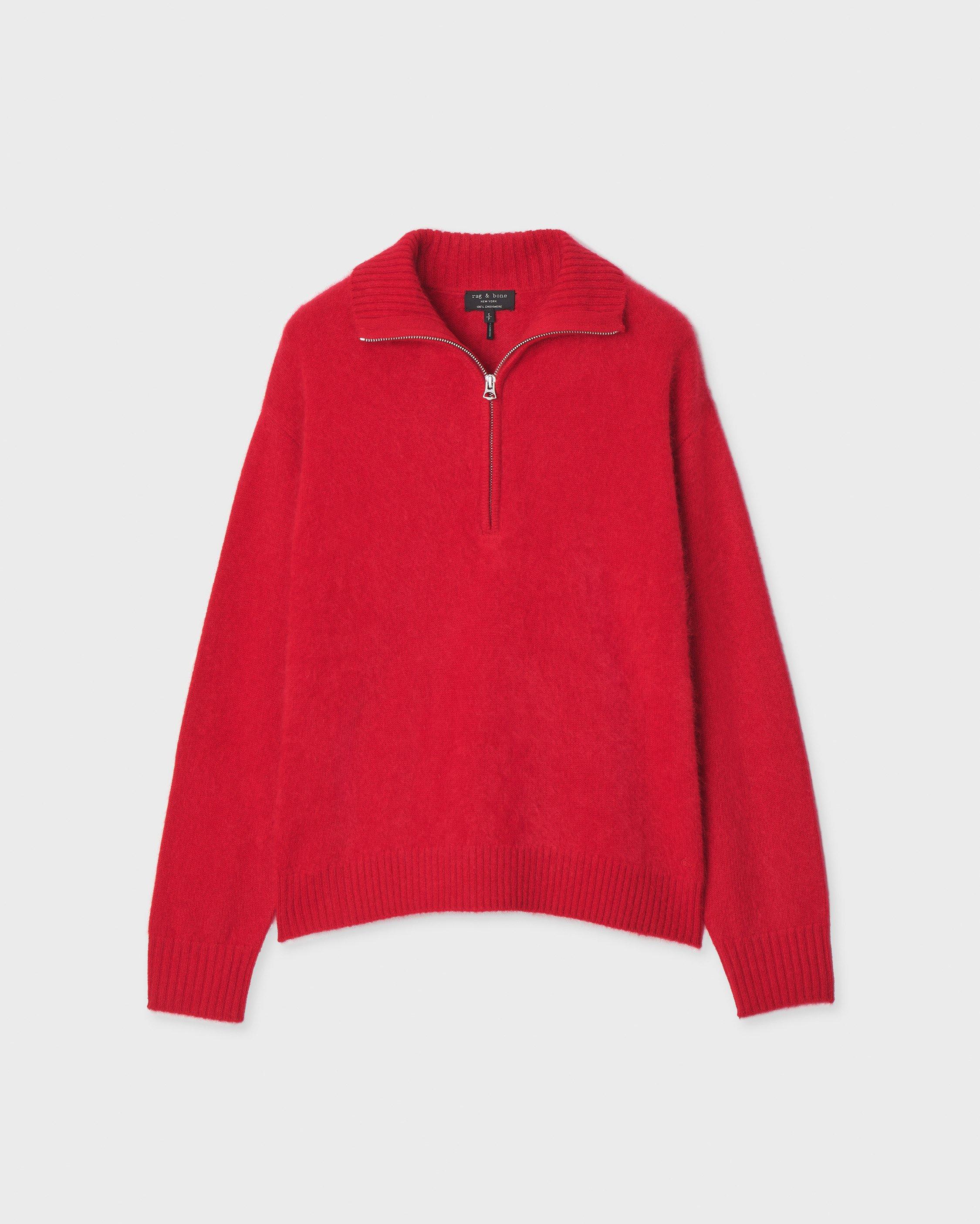 Jada Brushed Cashmere Half-Zip image number 2