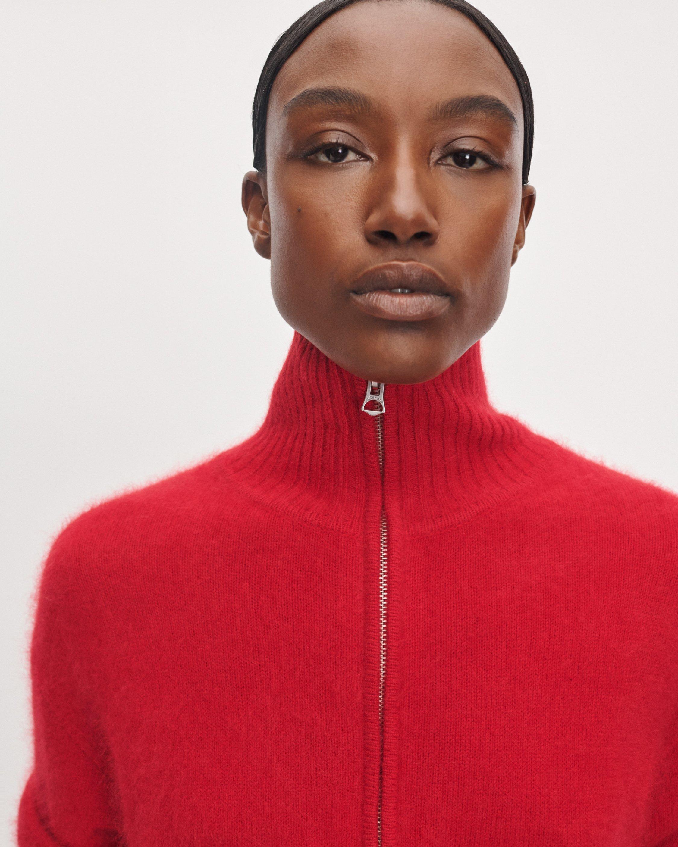 Jada Brushed Cashmere Half-Zip image number 4