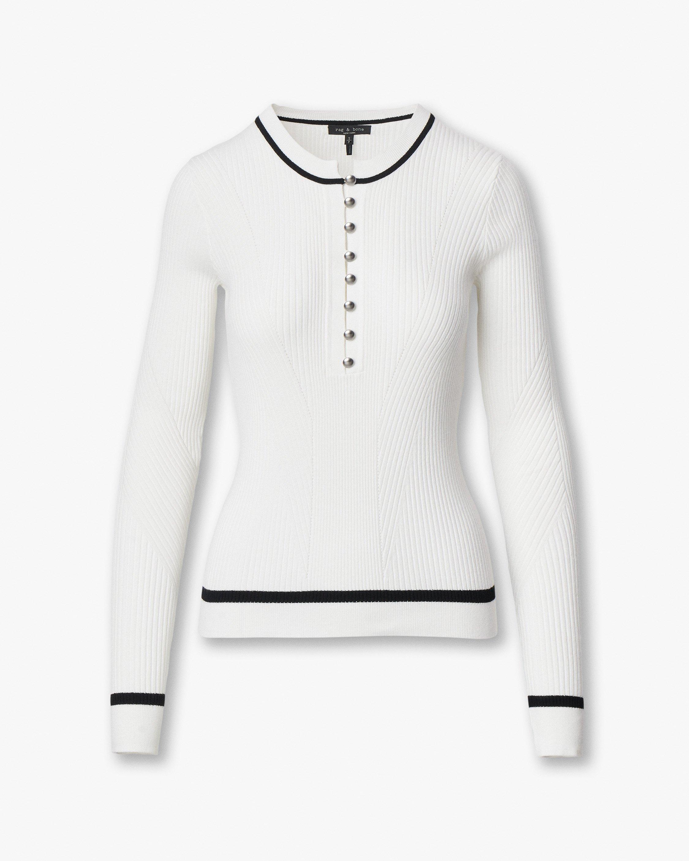 Kassy Ribbed Henley - image 2