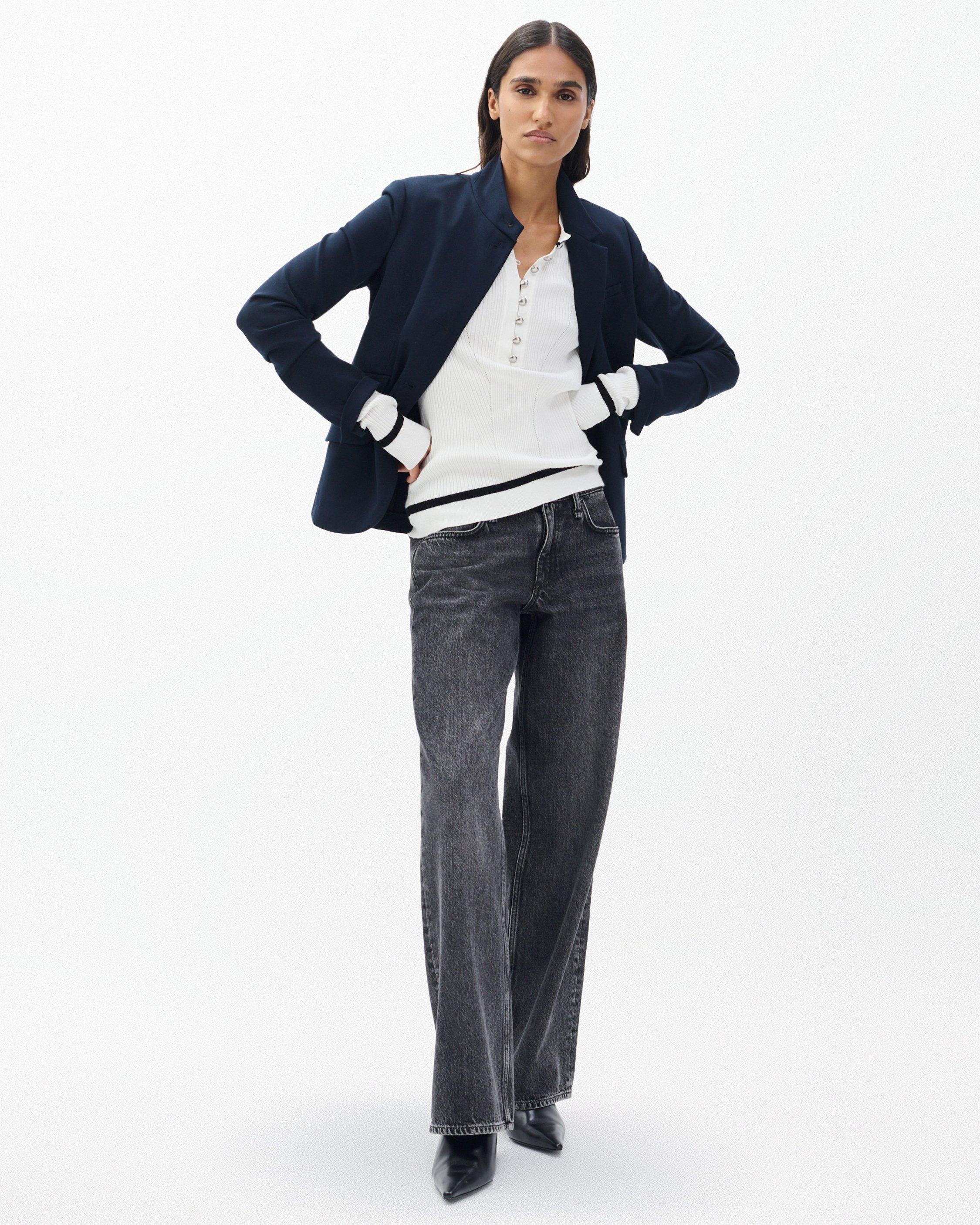 Kassy Ribbed Henley - image 3