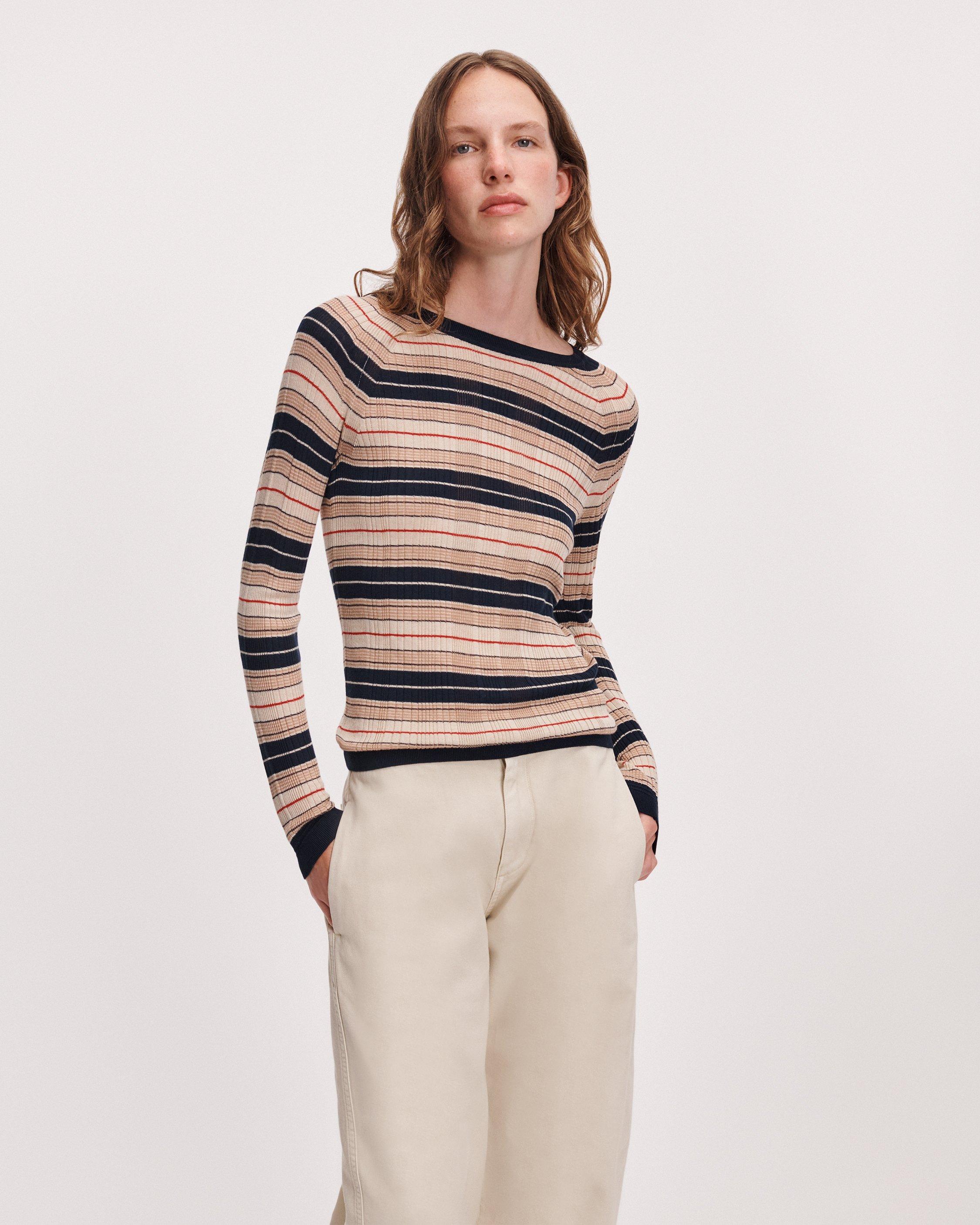 Teresa Striped Crewneck image number 1