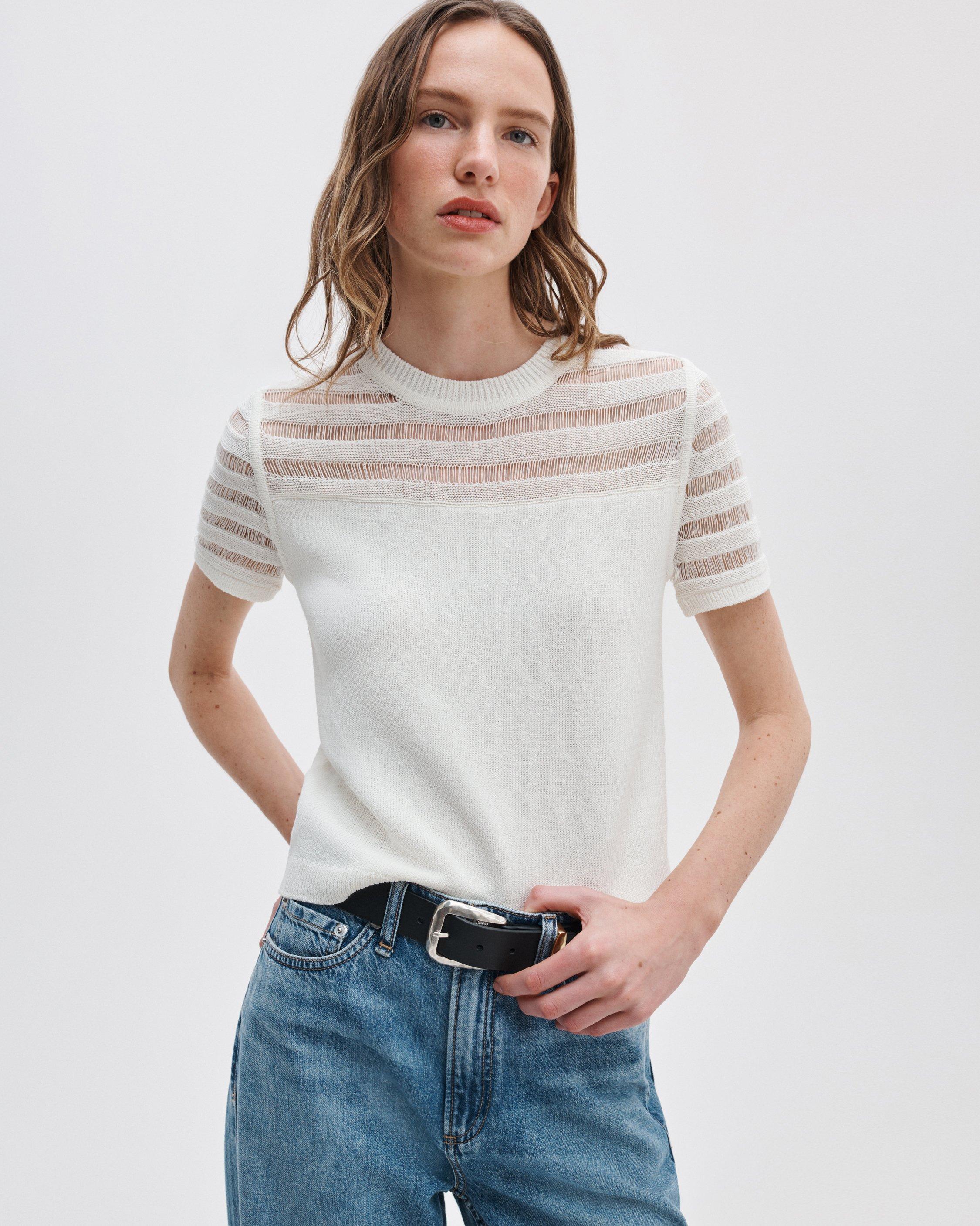 Britt Short-Sleeve Sweater