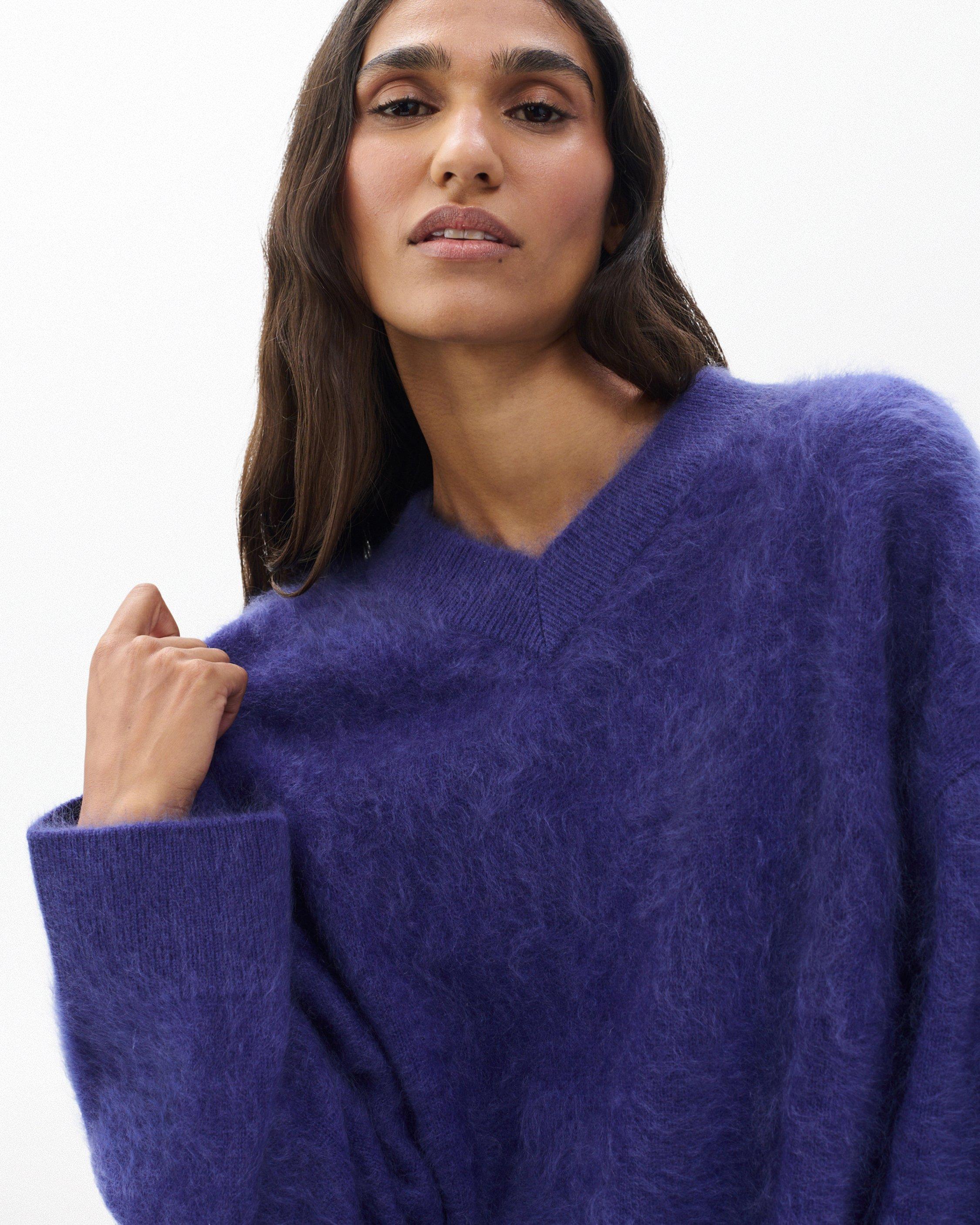 Jada Brushed Cashmere V-Neck Sweater - image 4