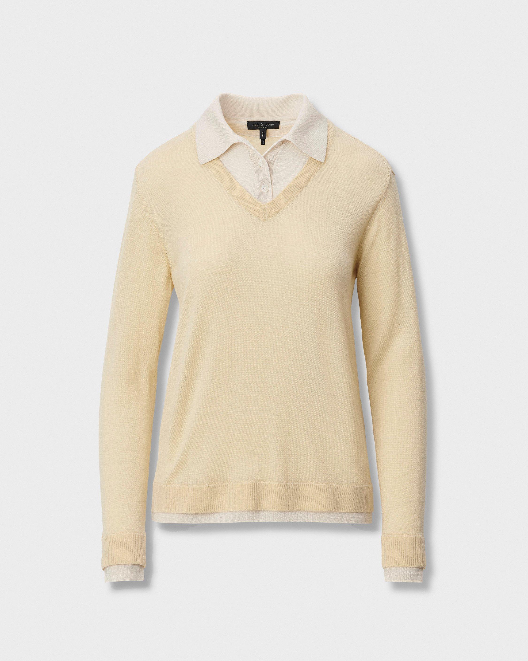 Anne Wool Polo Sweater - image 2