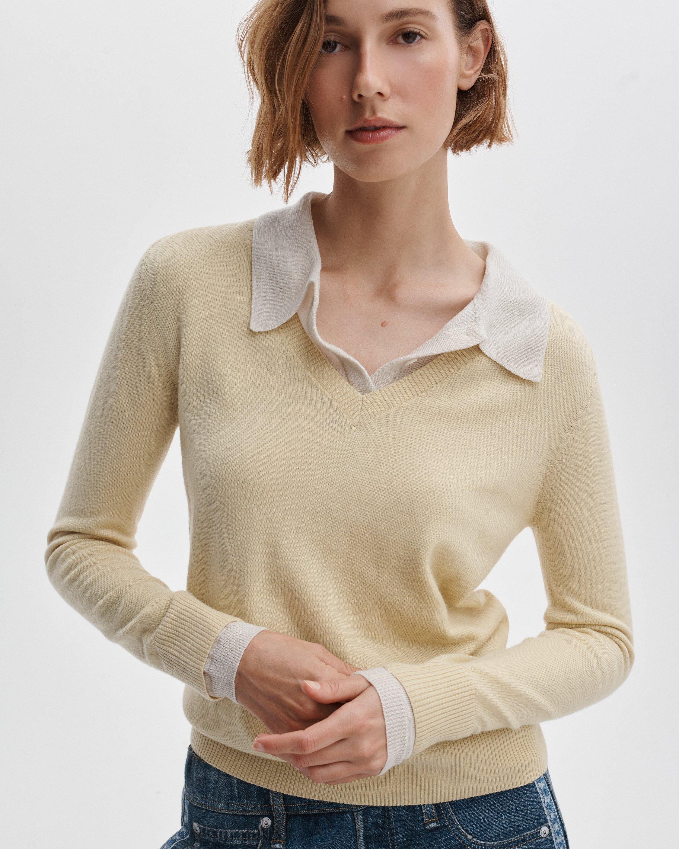 Anne Wool Polo Sweater - image 4