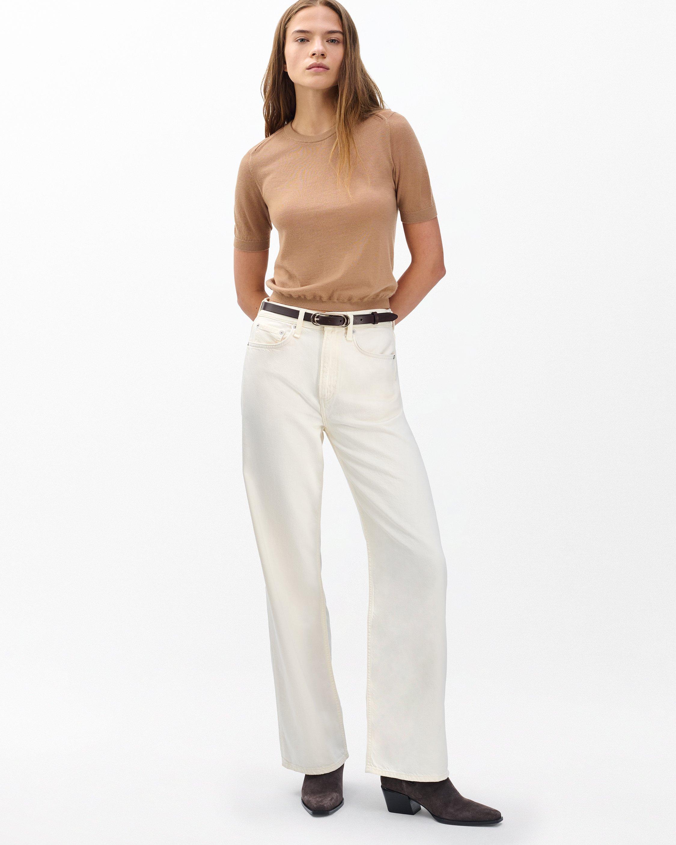 Adeline Lightweight Cashmere Tee image number 3